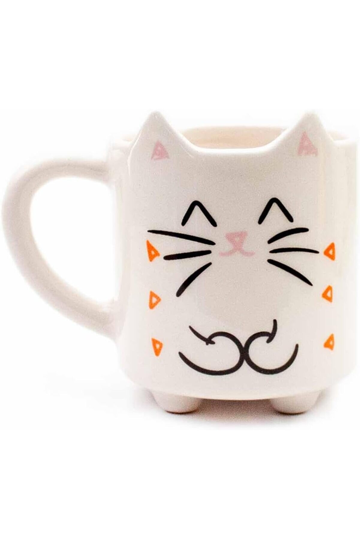 STOREMAX shopverse TASARIM 01 El Yapımı 3D Krem Parlak Kupa - El Yapımı Seramik Kupa trendflick 1014773