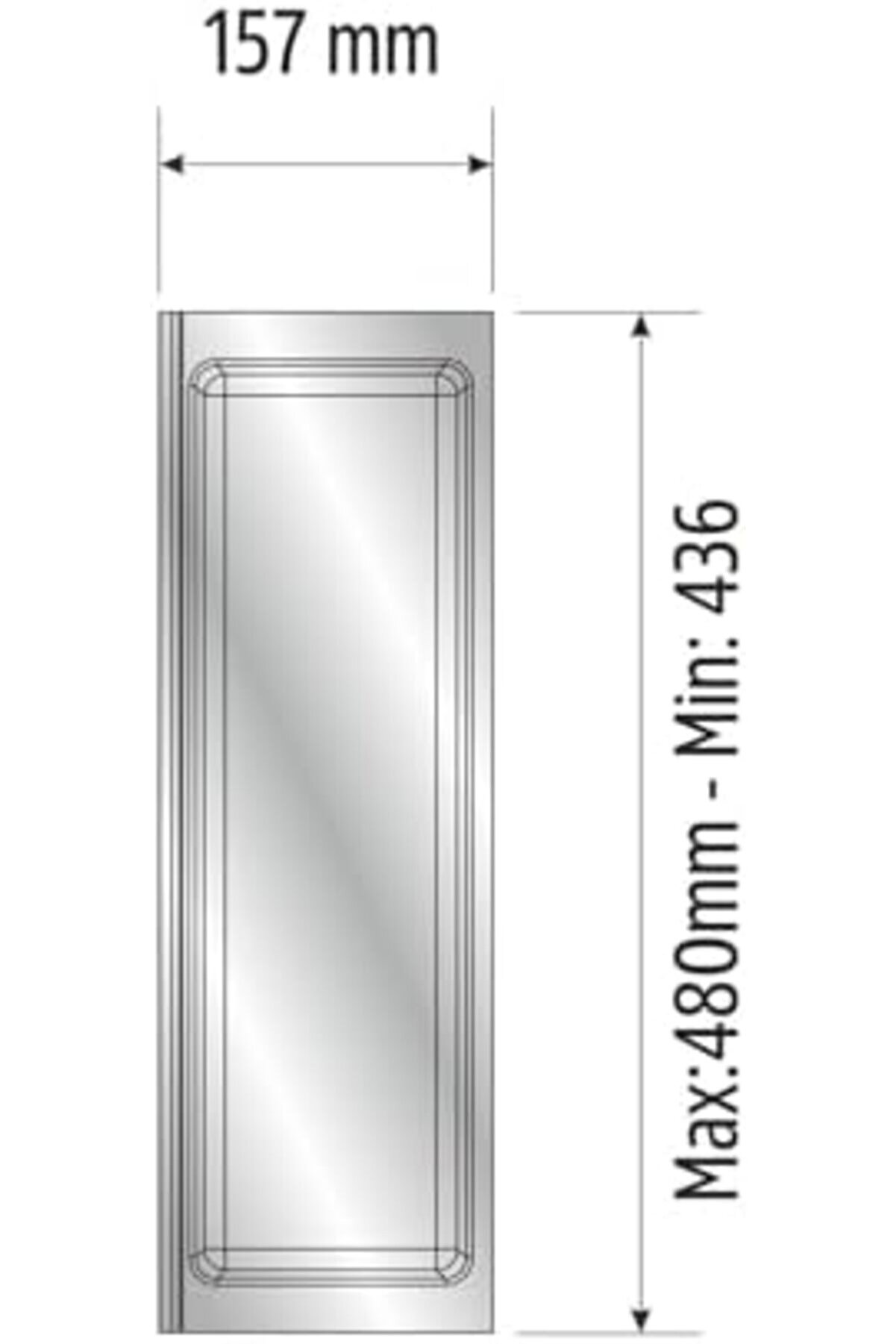 Mutfak Çekmece Içi̇ Tek Bölmeli̇ Kepçeli̇k-Kaşıklık Beyaz 16Cmx48Cm(Boydan 4Cm Kesi̇lebi̇li̇r) 978262