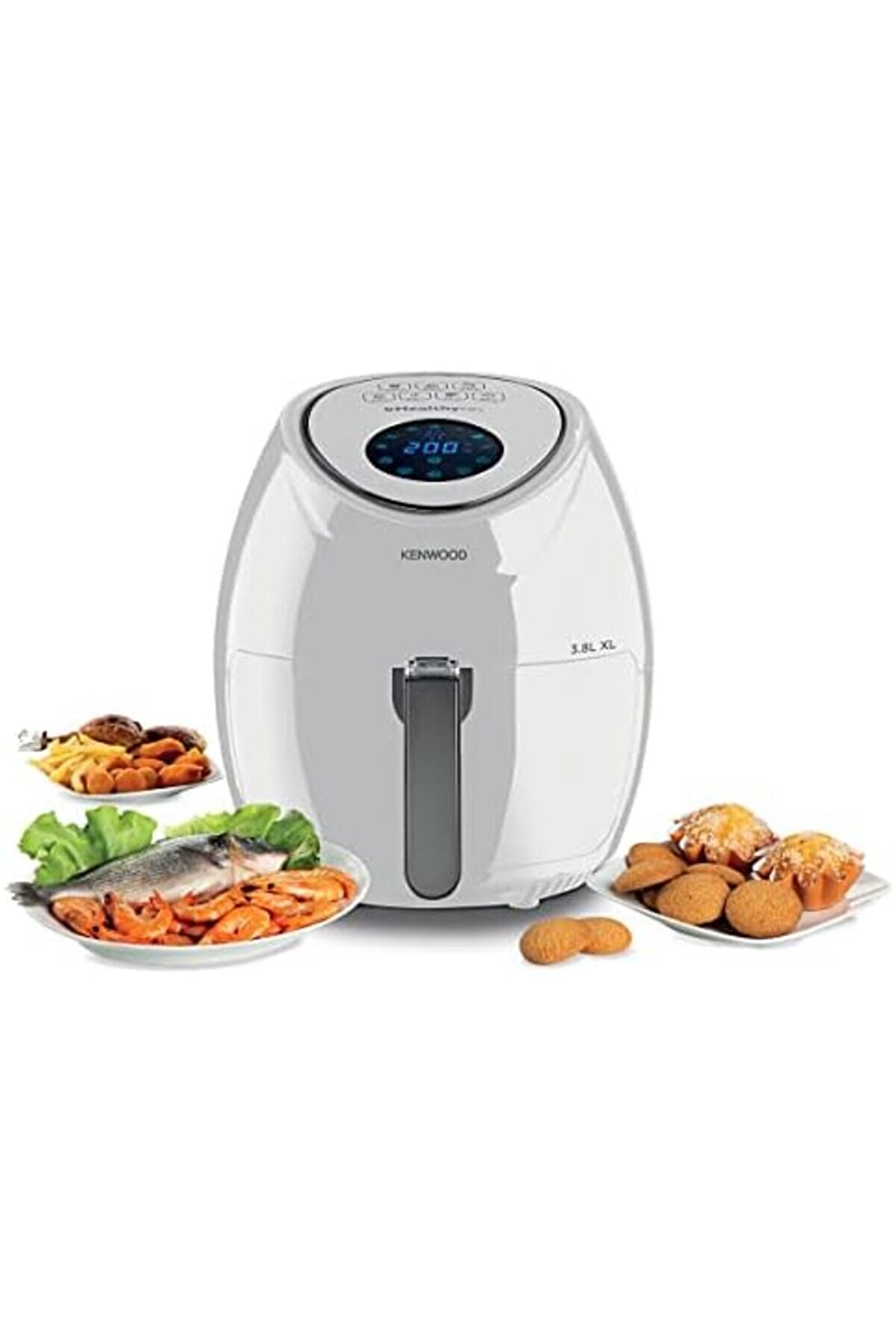 Shopverse Ai̇rfryer Xl Hava Fri̇tözü Beyaz Hfp30.000Wh - 3,8 Li̇tre Geni̇ş Kapasi̇te, 1500 Watt, Dokunmat
