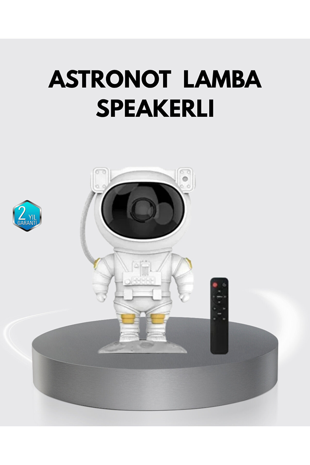 ALLSOOWE Astronot Şekilli Galaxy Projeksiyon Lambası Nebula Efektli Dekoratif Lamba