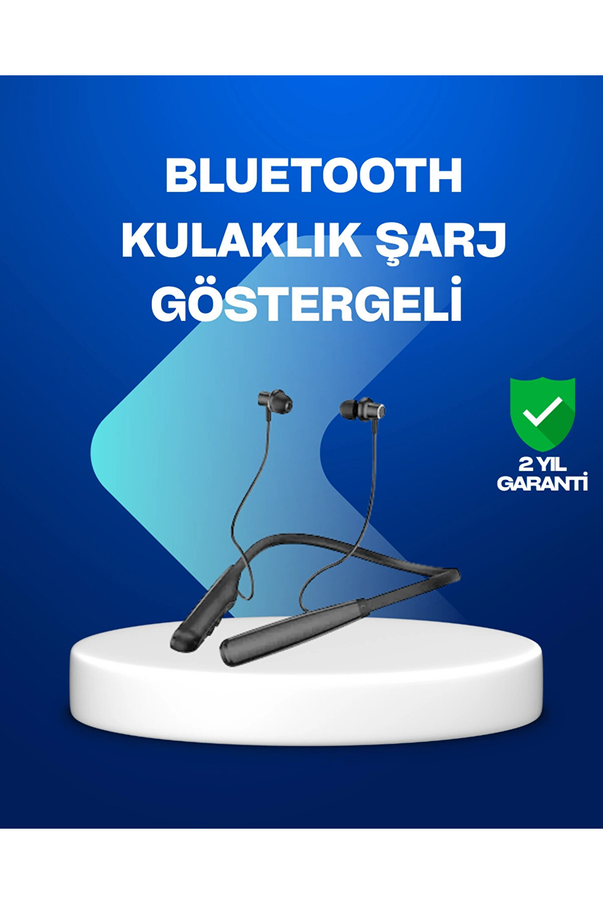 gizmurstore Boyun Askılı Kablosuz Bluetooth Kulaklık – Aktif Gürültü Önleme, LCD Ekranlı