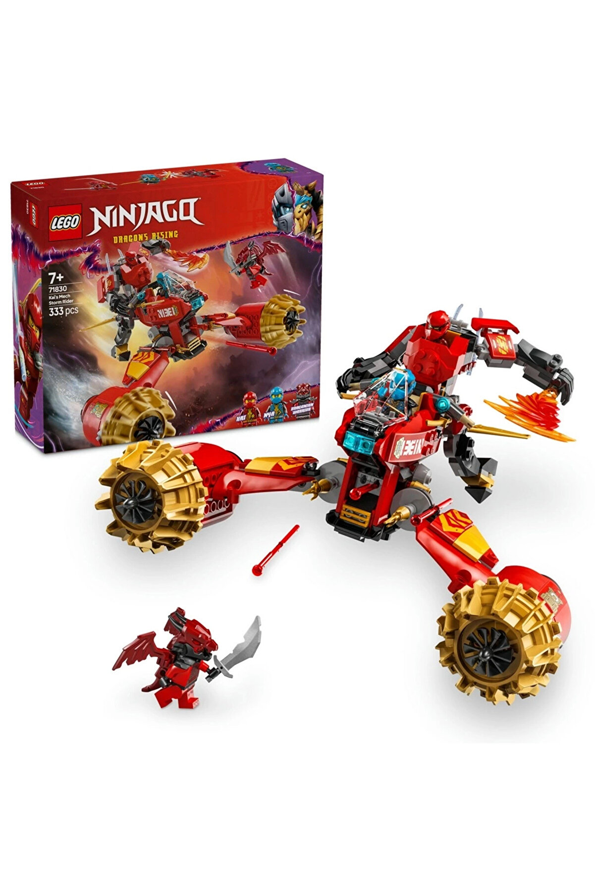 gizmurstore LEGO NINJAGO Kai’nin Robot Fırtına Aracı Kombo Ninja 71830