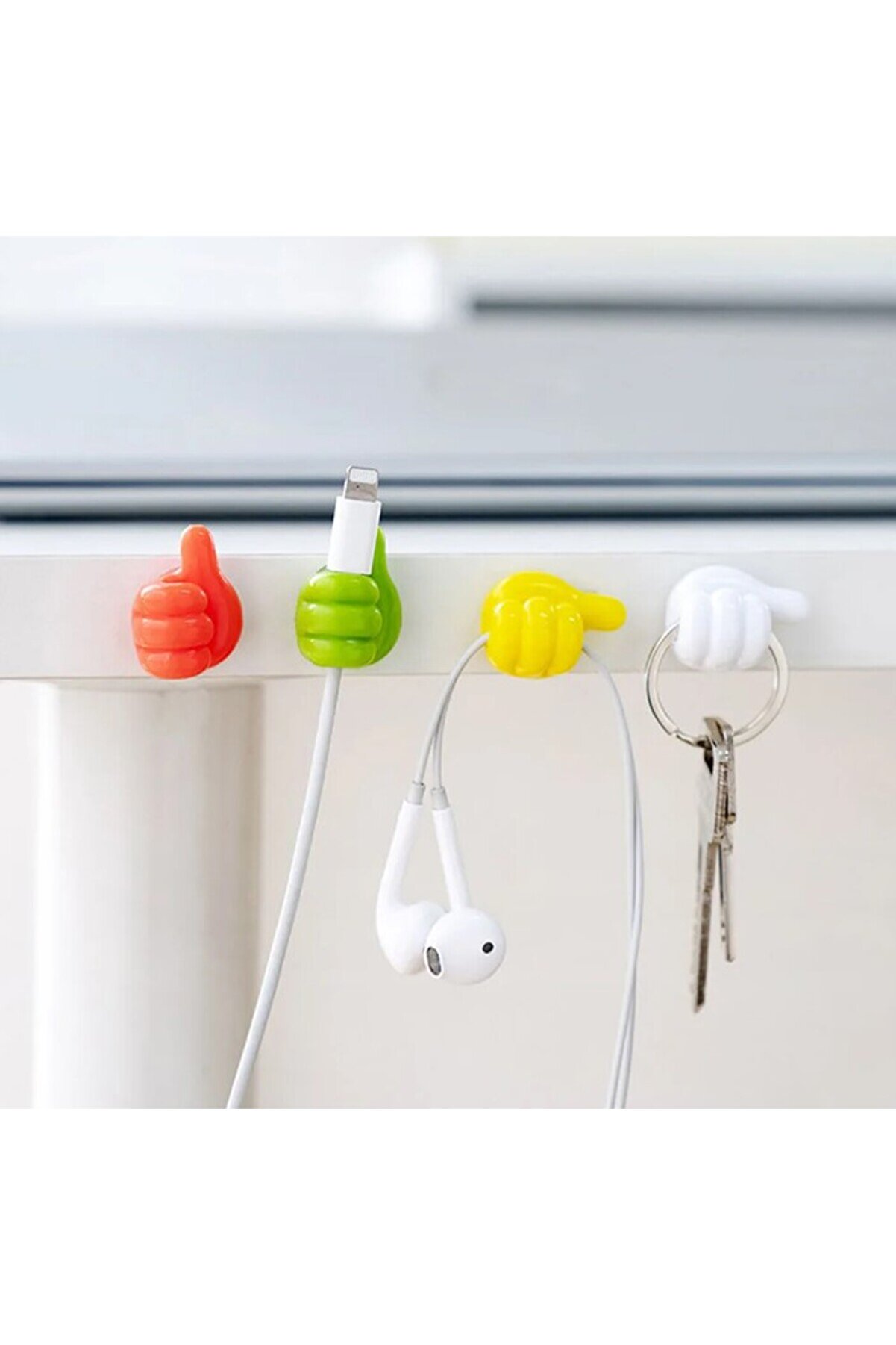 Go İthalat El Şekli̇nde Kau&ccedil;uk &Ccedil;ok Ama&ccedil;lı Kablo Tutacak 10 Adet (5258)