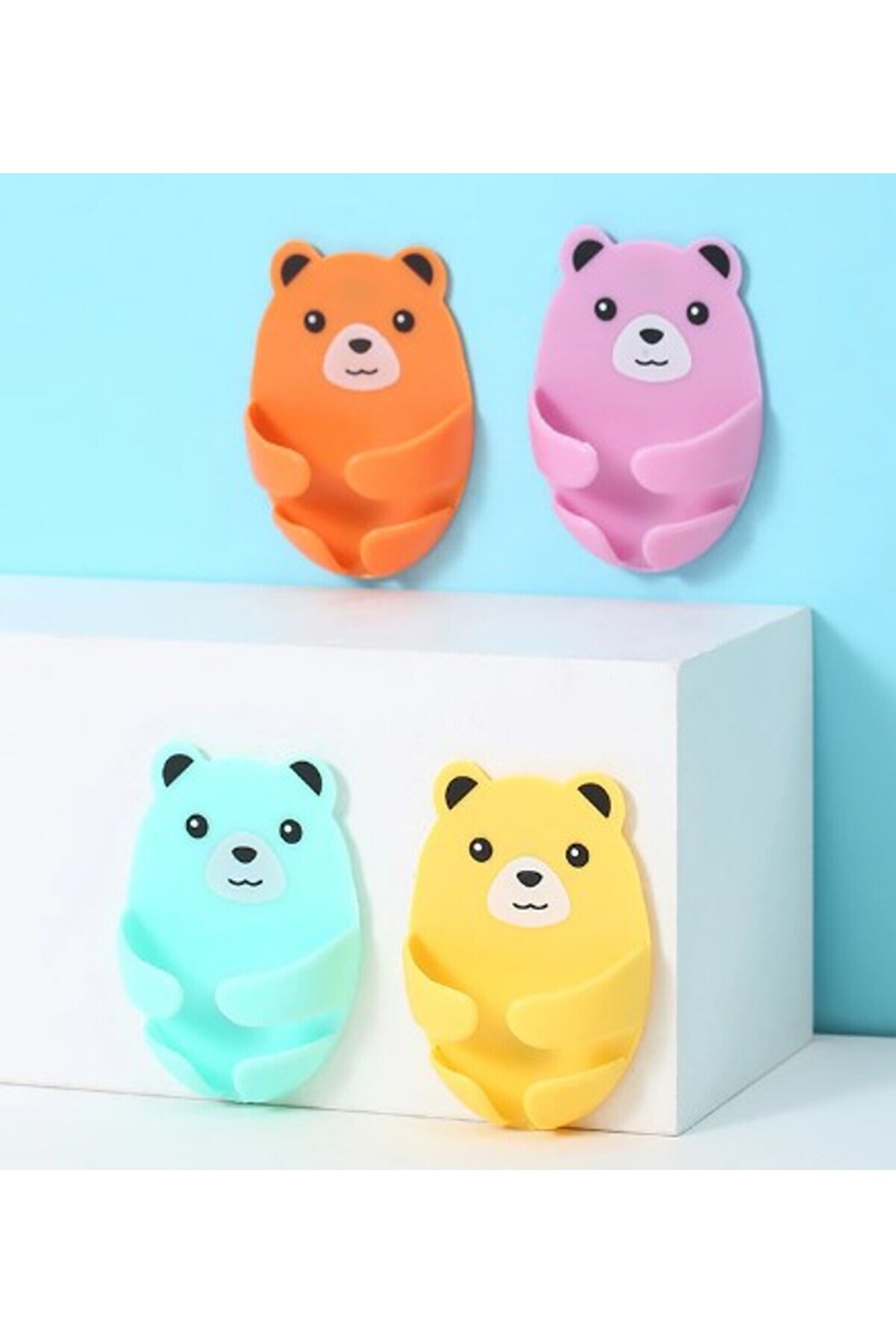 Go İthalat Ayıcık Desenli̇ &Ccedil;ok Ama&ccedil;lı 4 L&uuml; Fi̇ş Tutucu (5258)