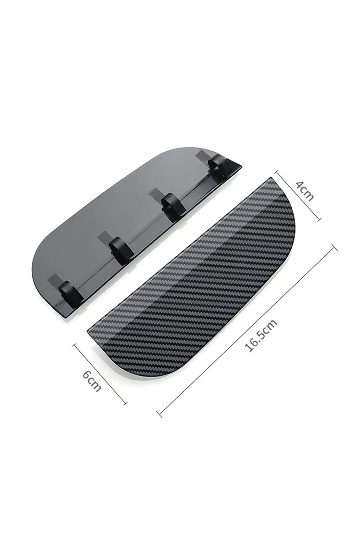 Go İthalat Araba Ayna Yağmur Koruyucu Si̇per Karbon Desenli̇ (4457)