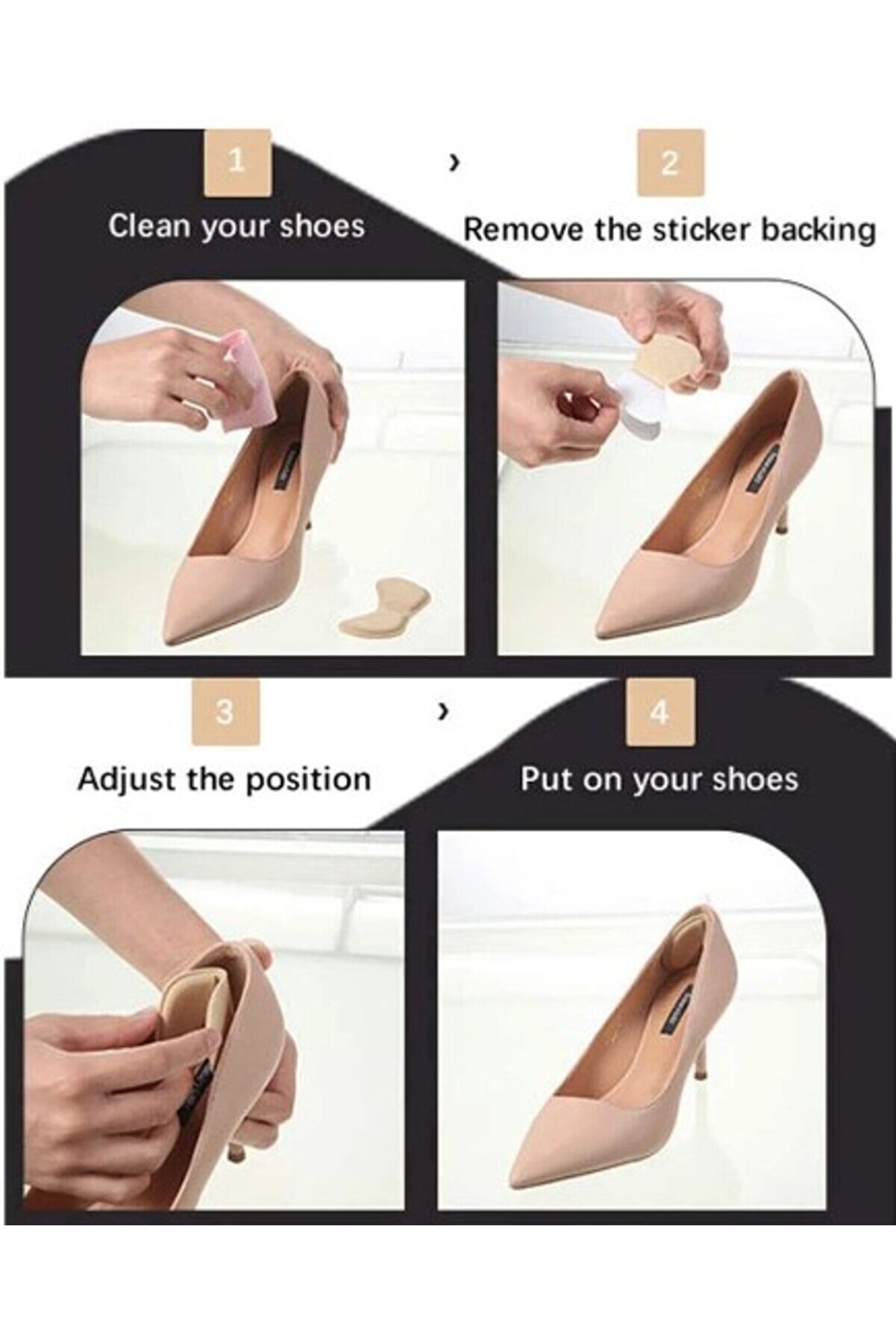 Go İthalat 5 Mm Ayakkabı Topuk Vurma &Ouml;nleyi̇ci̇ Ve Daraltma Padi̇ 2Li̇ (5258)