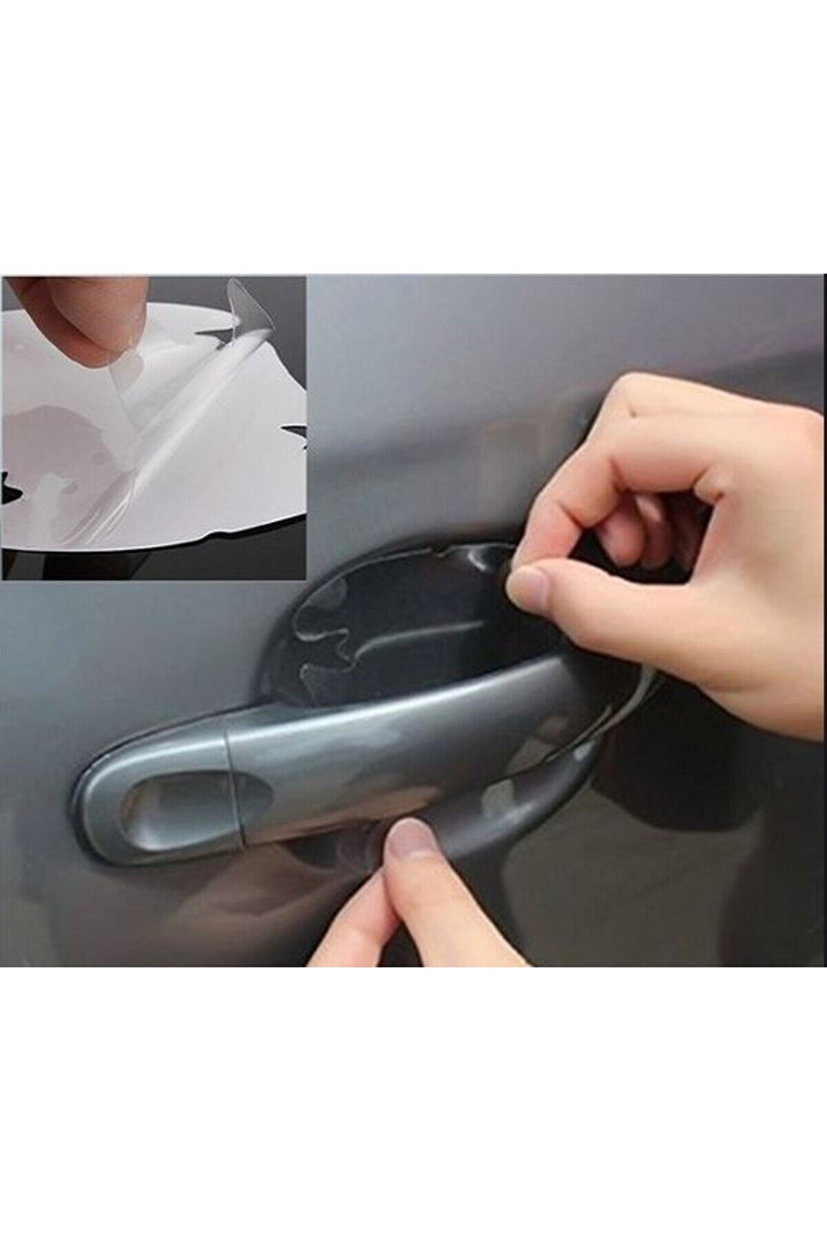 Go İthalat Araba Kapı Kolu Koruyucu Fi̇lm (4L&uuml; Set) (4457)
