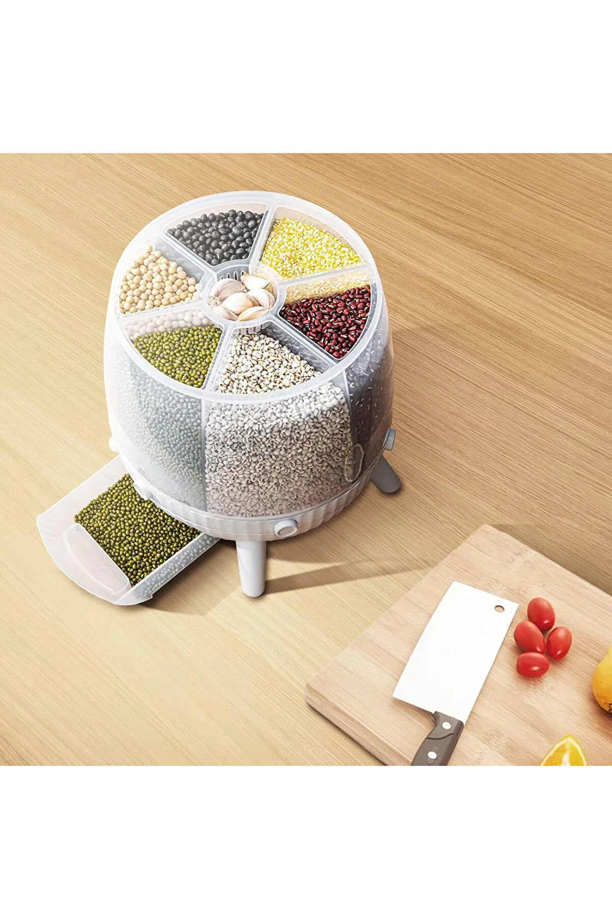 Go İthalat 6 B&ouml;lmeli̇ 360 Derece D&ouml;nebi̇len 6 Lt Bakli̇yat Organi̇zeri̇ (4457)