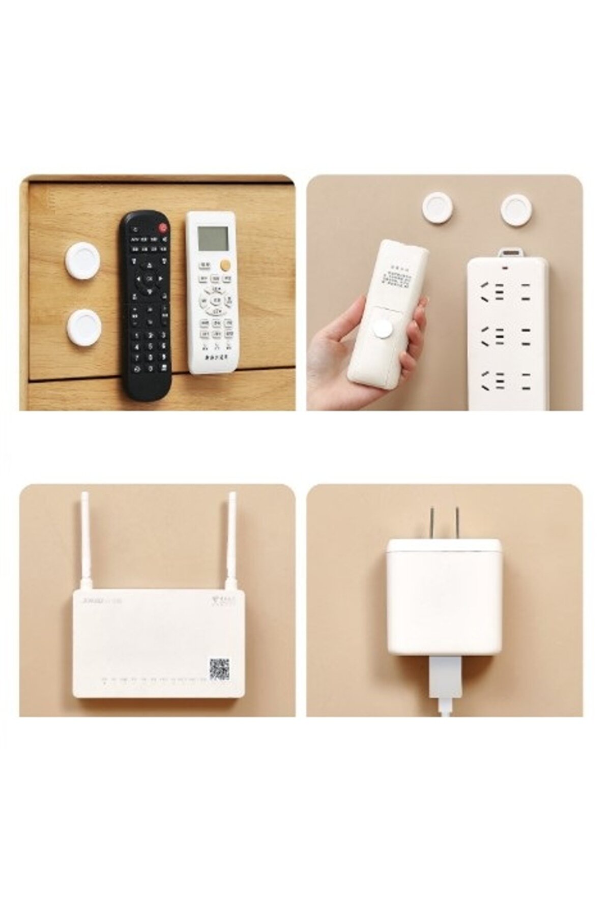 Go İthalat Mıknatıslı &Ccedil;ok Ama&ccedil;lı Kumanda, Telefon Tutucu 2 Adet (4457)