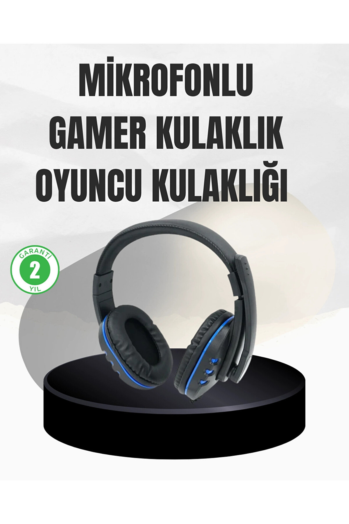 gizmurstore Stereo Oyun Kulaklığı – Güçlü Bas, Mikrofonlu ve Konforlu Tasarım