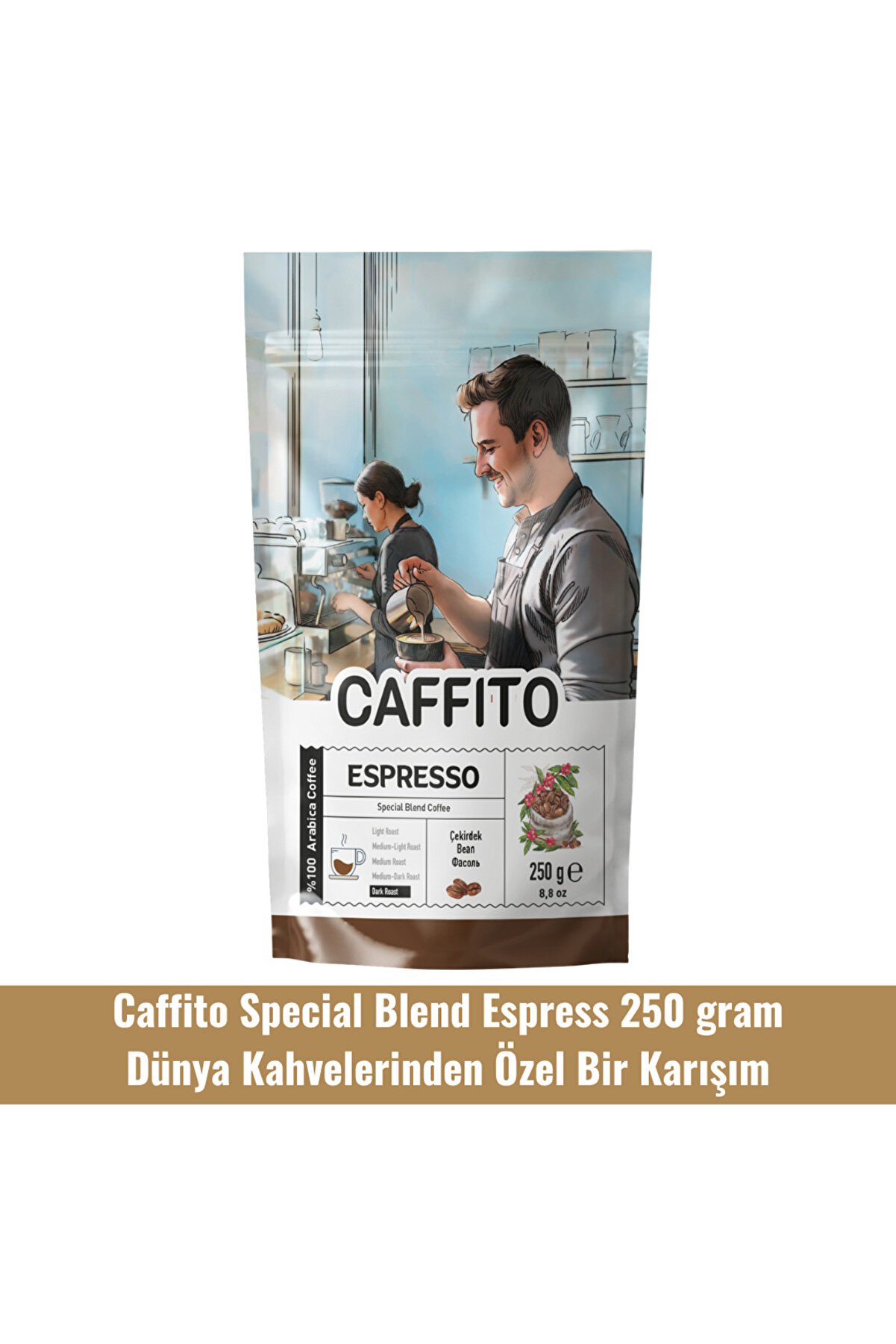 Beta Caffi̇to Caffi̇to Speci̇al Blend Espresso 250 Gram - Dünya Kahveleri̇nden Özel Bi̇r Karışım