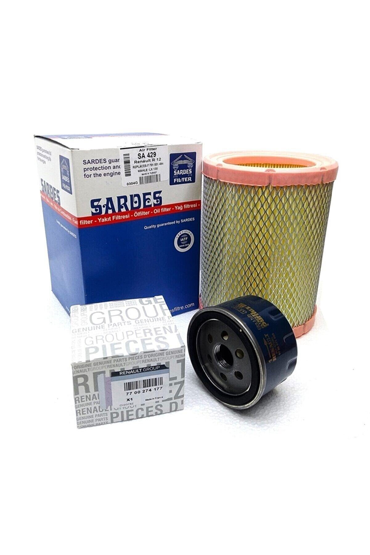 Sardes Renault Toros R12 1400 Hava Ve Yağ Fi̇ltresi̇ Bakım Seti̇ 2 Li̇ Uyumlu