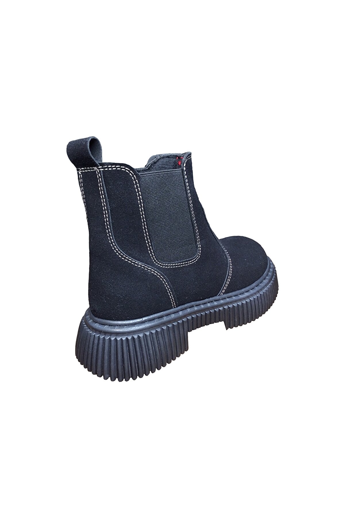 Ortopedi̇kal 1087 Fi̇let Uni̇sex Erkek Ve Kız &Ccedil;ocuk Bot Si̇yah S&uuml;et Yanı Lasti̇kli̇ Ve Fermuarlı Anatomi̇k