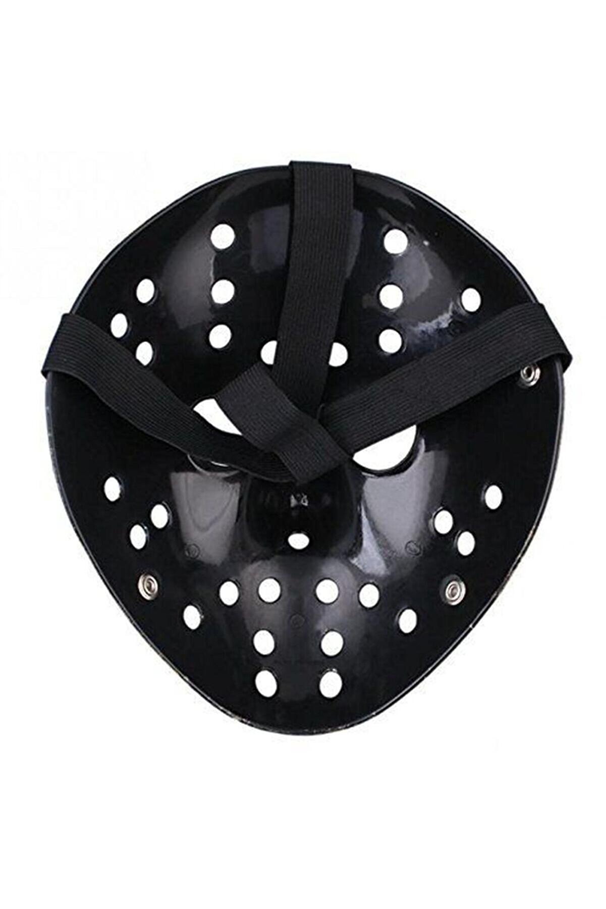 Go İthalat Jason Maskesi̇ Hanni̇bal Maskesi̇ Metal G&uuml;m&uuml;ş Renk 20X25 Cm (4457)