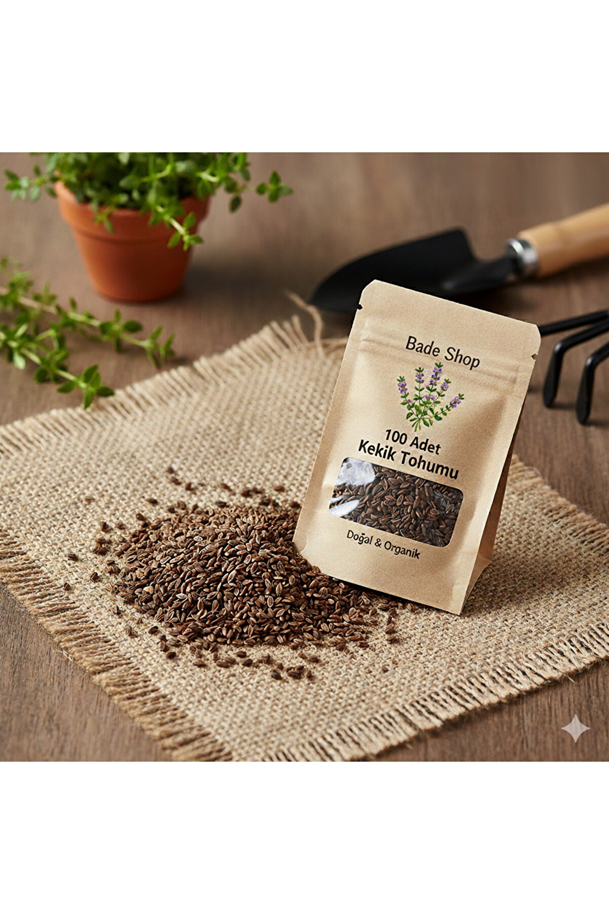 Bade Shop 100 Adet Kekik Tohumu | Tıbbi Aromatik Bitki Tohumları | Doğal Kekik Bitkisi Tohumu