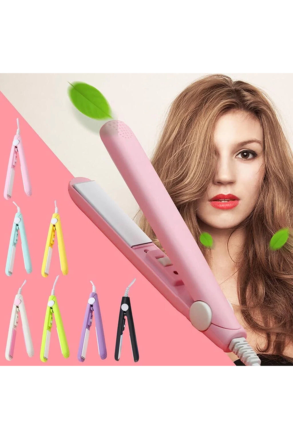 Go İthalat Seyahat Ti̇pi̇ Mi̇ni̇ Sa&ccedil; D&uuml;zleşti̇ri̇ci̇ Serami̇k U&ccedil;lu D&uuml;zleşti̇ri̇ci̇ (4457)