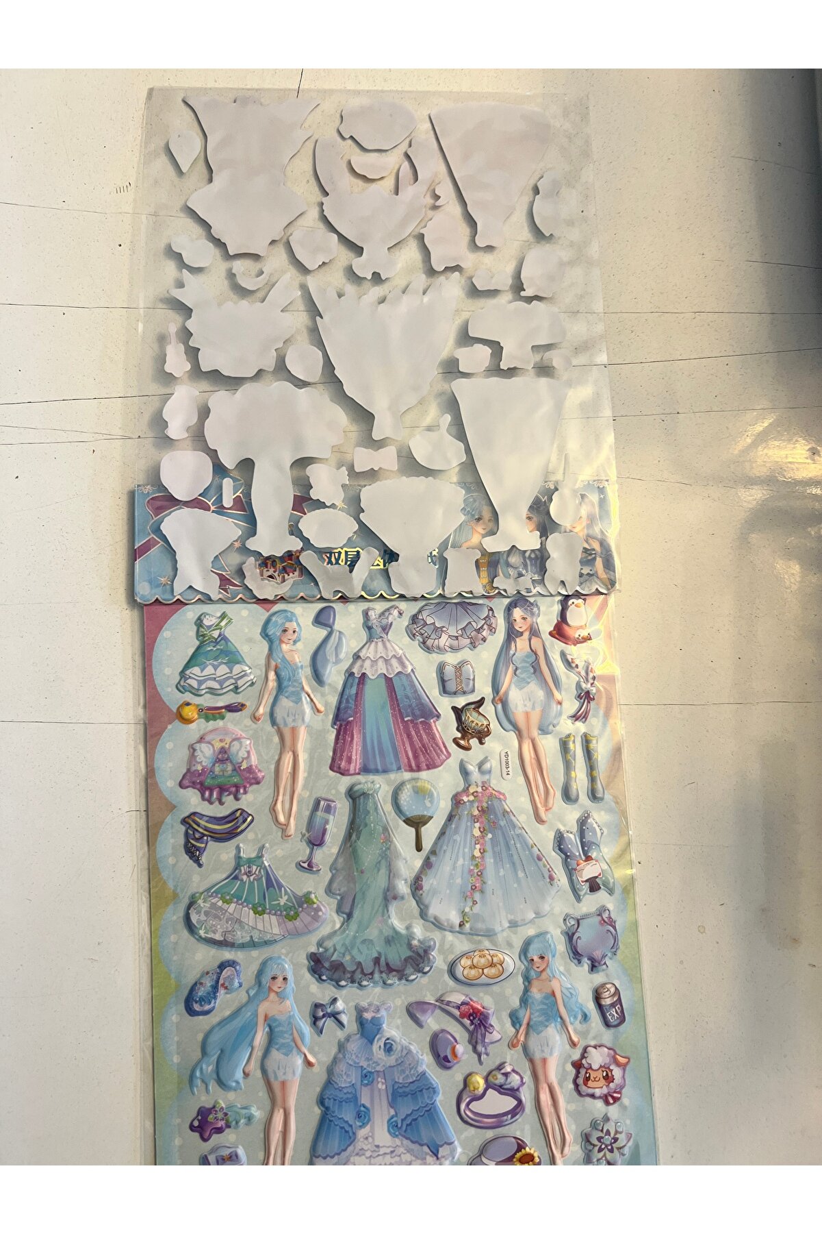 Ai̇rbrush Tattoo Sti̇cker Prenses Elbi̇se Gi̇ydi̇rme Etki̇nli̇k Oyunu 2 Kartela Bi̇rden Model15