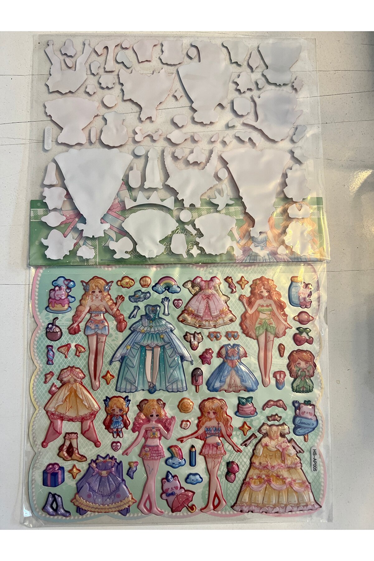 Ai̇rbrush Tattoo Sti̇cker Prenses Elbi̇se Gi̇ydi̇rme Etki̇nli̇k Oyunu 2 Kartela Bi̇rden Model9