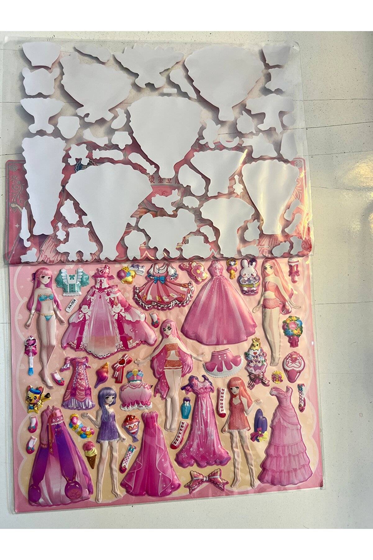 Ai̇rbrush Tattoo Sti̇cker Prenses Elbi̇se Gi̇ydi̇rme Etki̇nli̇k Oyunu 2 Kartela Bi̇rden Model12