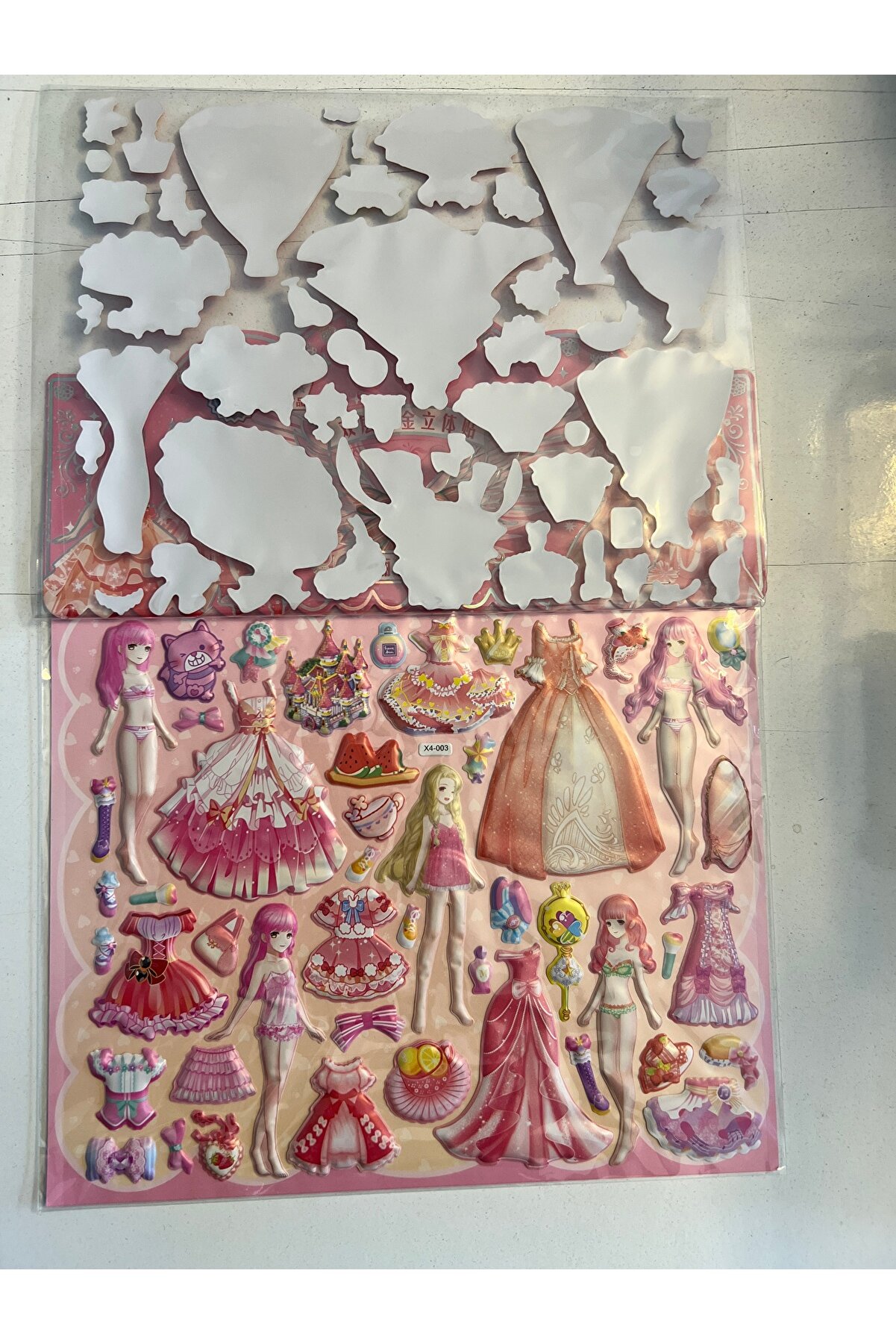 Ai̇rbrush Tattoo Sti̇cker Prenses Elbi̇se Gi̇ydi̇rme Etki̇nli̇k Oyunu 2 Kartela Bi̇rden Model10