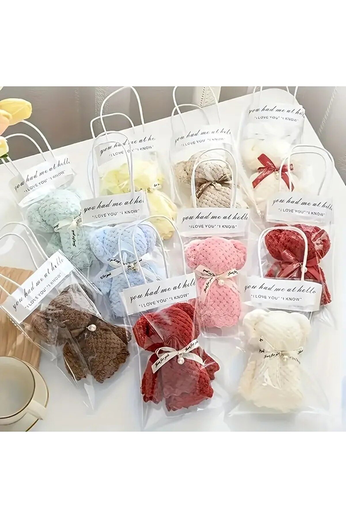 Ethab Ti̇caret Sevi̇mli̇ Ayı Havlu Hedi̇ye Seti̇ (&Ouml;zel &Ccedil;antası Hedi̇ye)1 Adet Tekli̇