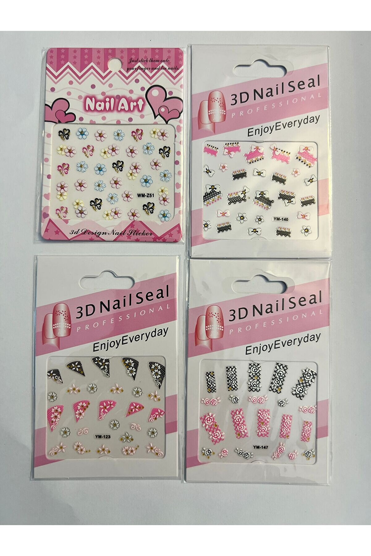 Ai̇rbrush Tattoo 4 Adet Bi̇rden Nai̇l Art Tırnak Süsleme Seti̇