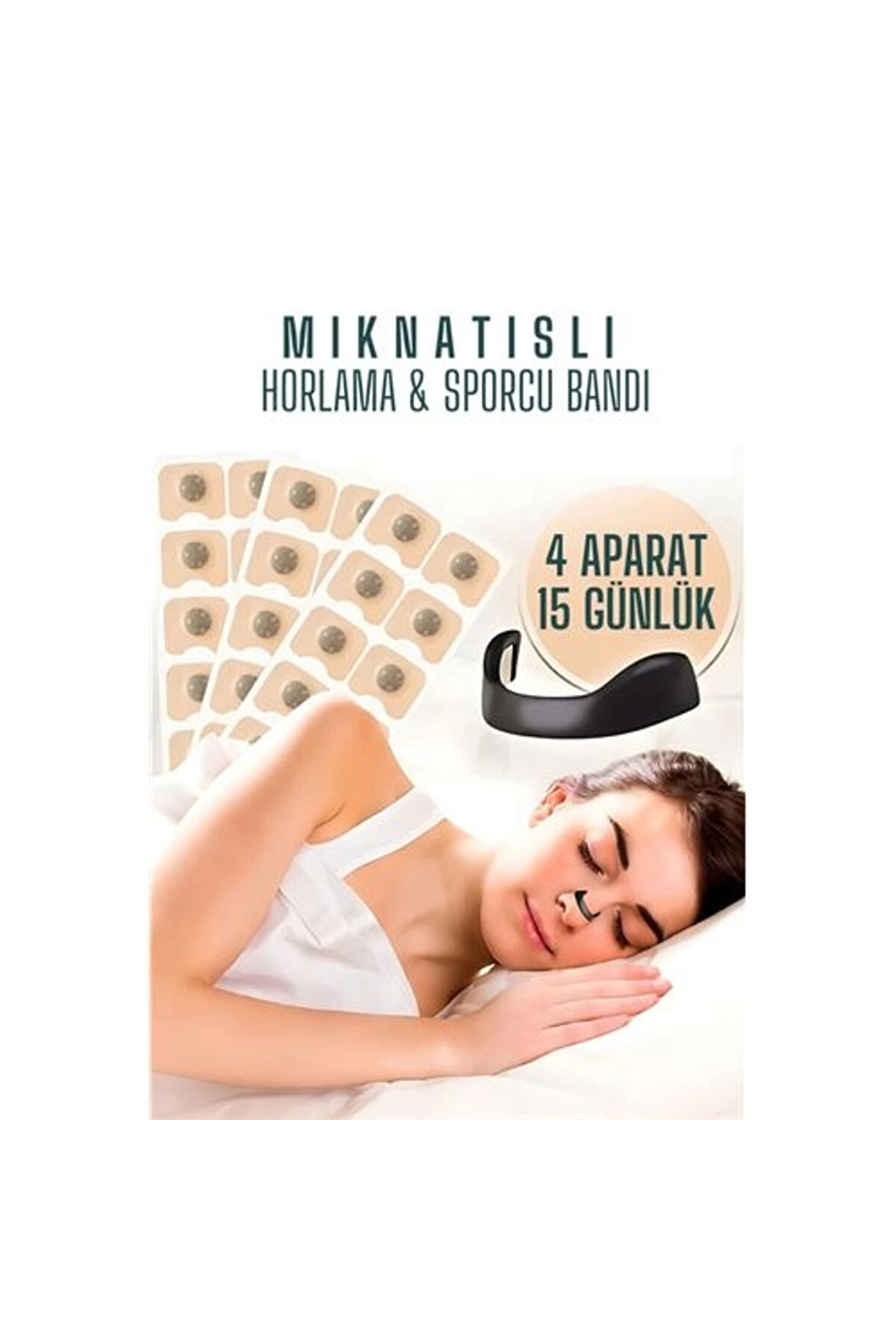 Buti̇k Hsnet Manyeti̇k Burun Bandı - Sporcu Burun Bandı - Horlama &Ouml;nleyi̇ci̇ Azaltıcı - 4 Farklı Boyut