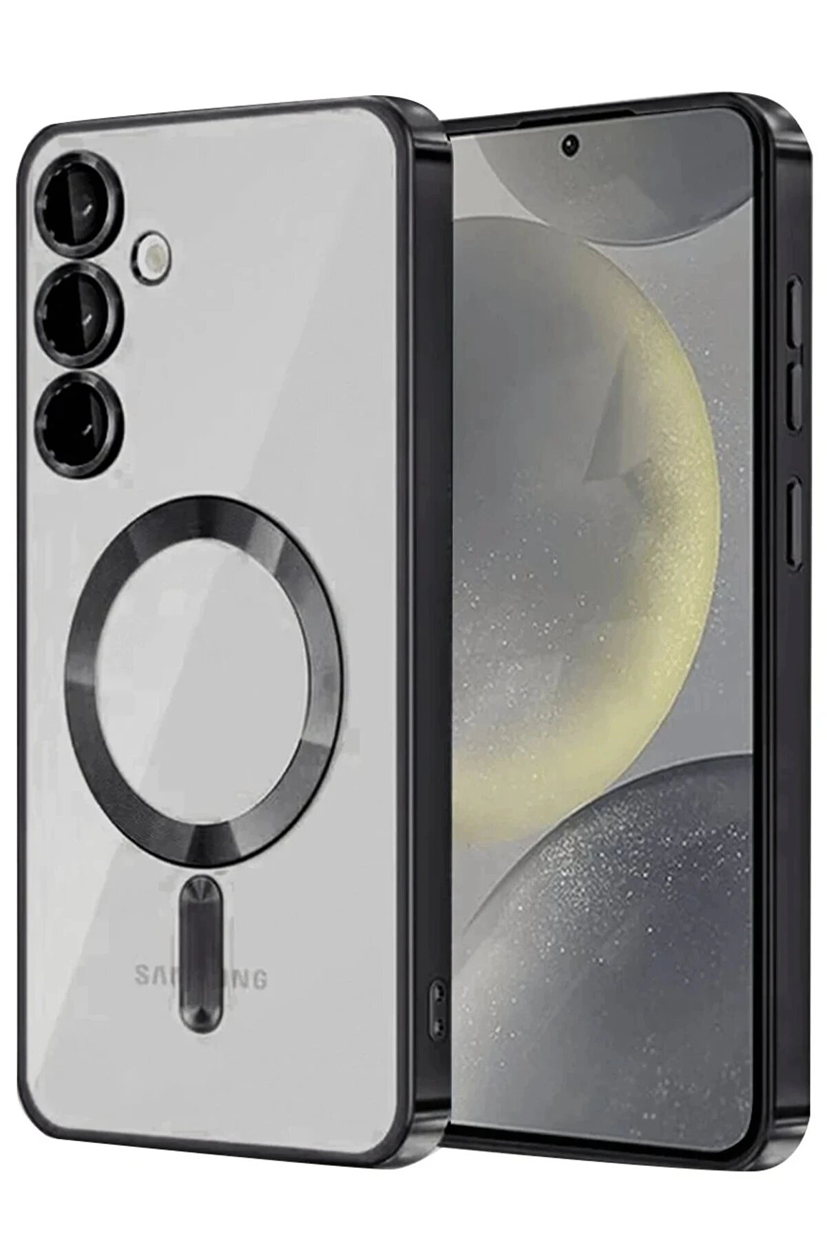 Buti̇k Samsung Galaxy A17 5G Kross Magneti̇csafe Kapak - Si̇yah-(5796)