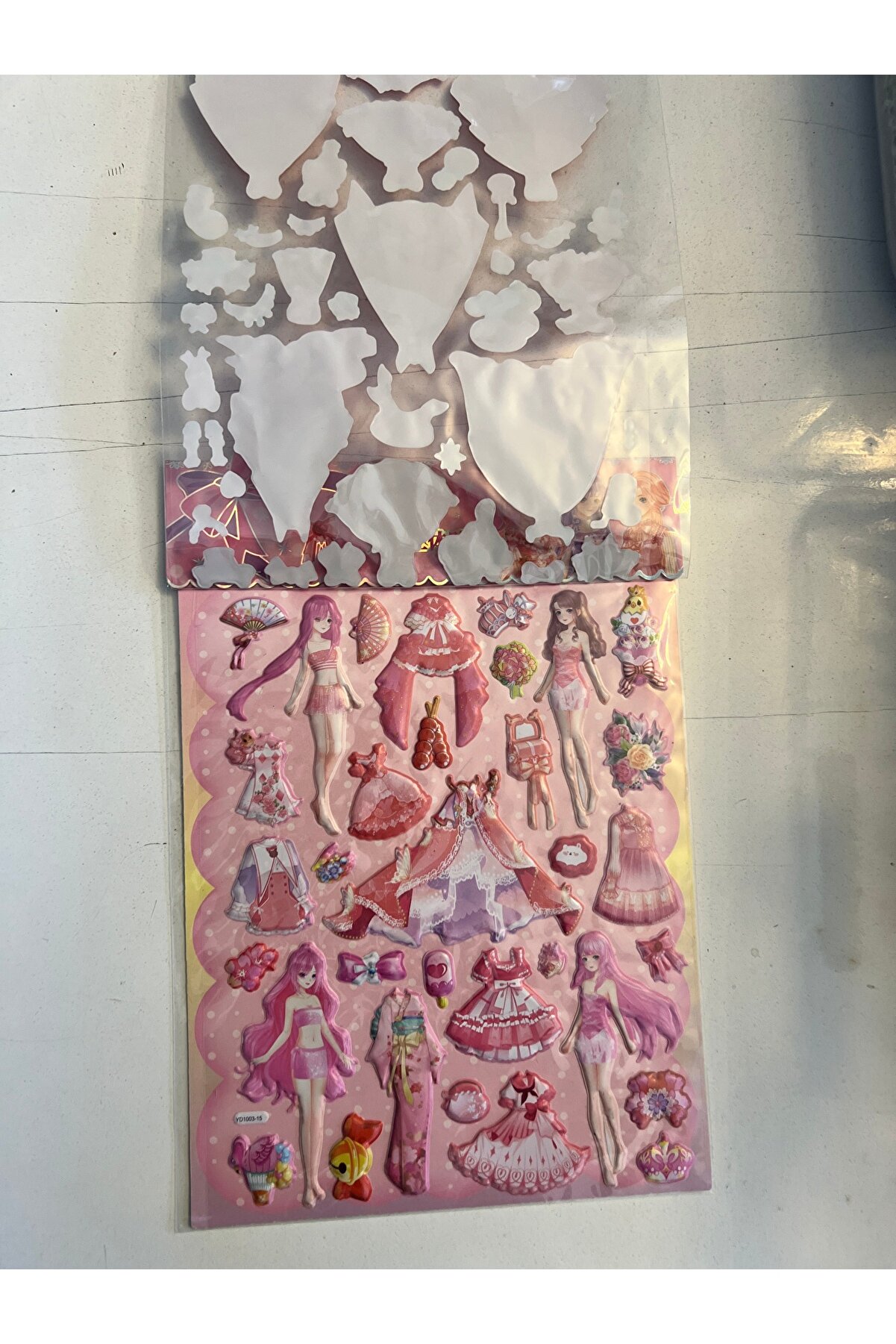 Ai̇rbrush Tattoo Sti̇cker Prenses Elbi̇se Gi̇ydi̇rme Etki̇nli̇k Oyunu 2 Kartela Bi̇rden Model17