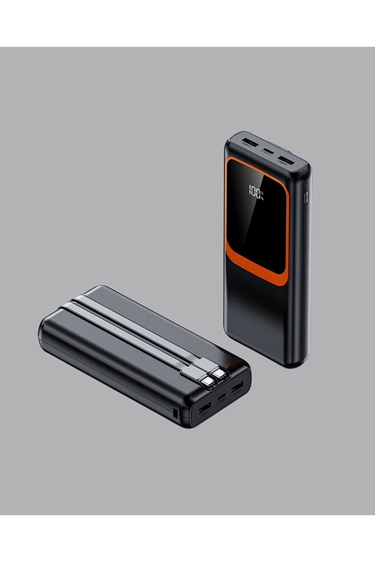 Ronanna Buğz Powerbank 20000 Mah 22.5W Hızlı Şarjlı Ve Kompakt &Ccedil;oklu Kablo &Ccedil;ıkışlı