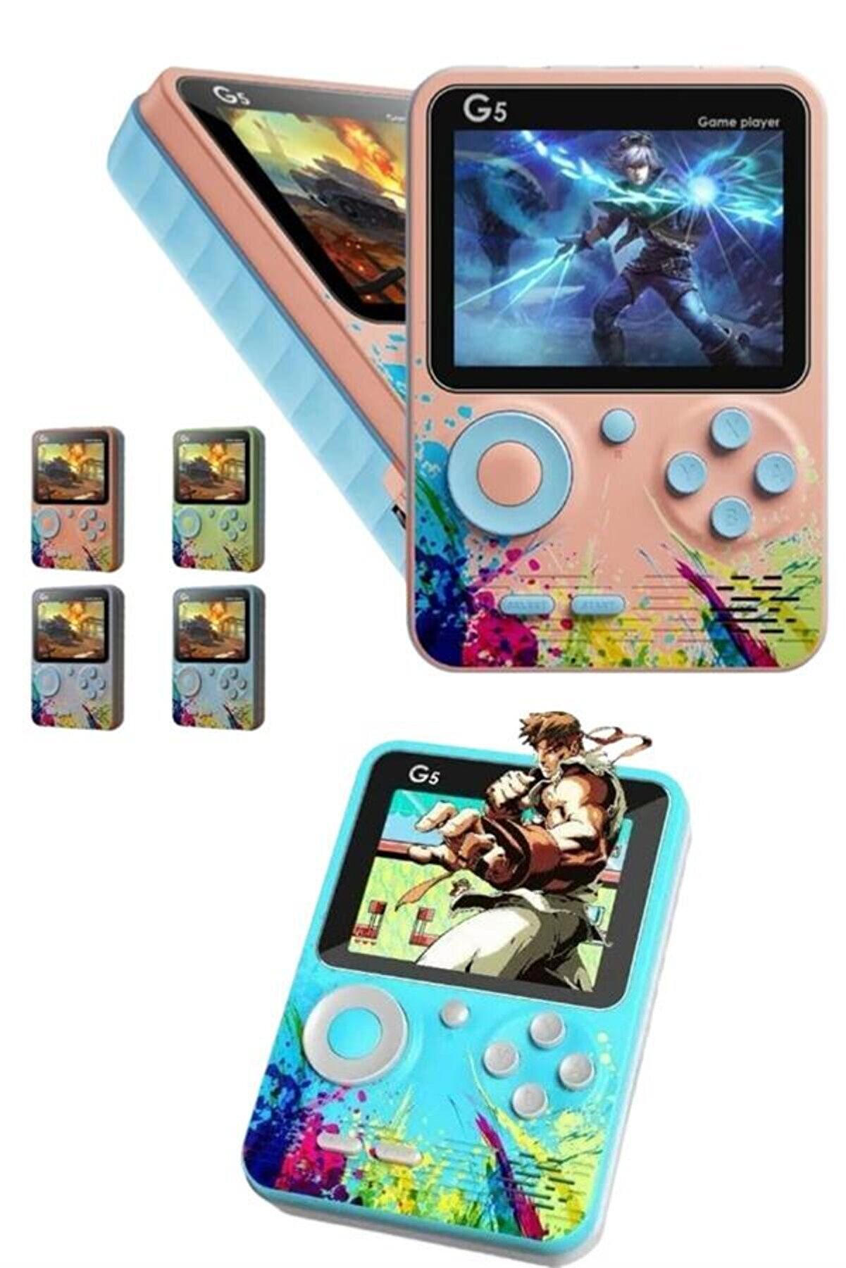 Mkr &Ccedil;ocuklara &Ouml;zel 4K Hd Retro Oyun Konsol El Atari̇ Taşınabi̇li̇r 500 Oyunlu