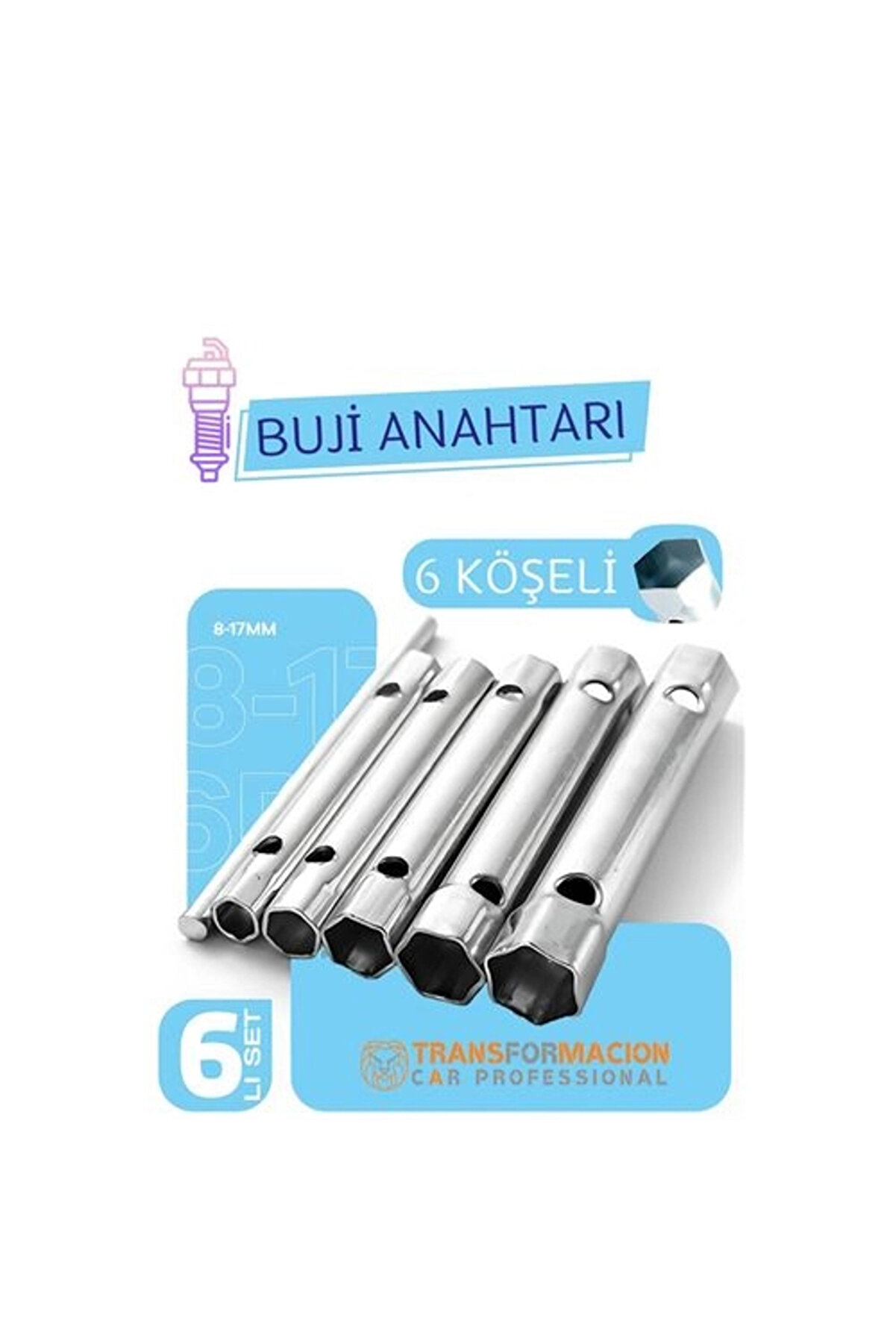 Buti̇k Hsnet Buji̇ S&ouml;kme Takma Anahtarı - Torklu 5 Ebat Buji̇ Anahtarı