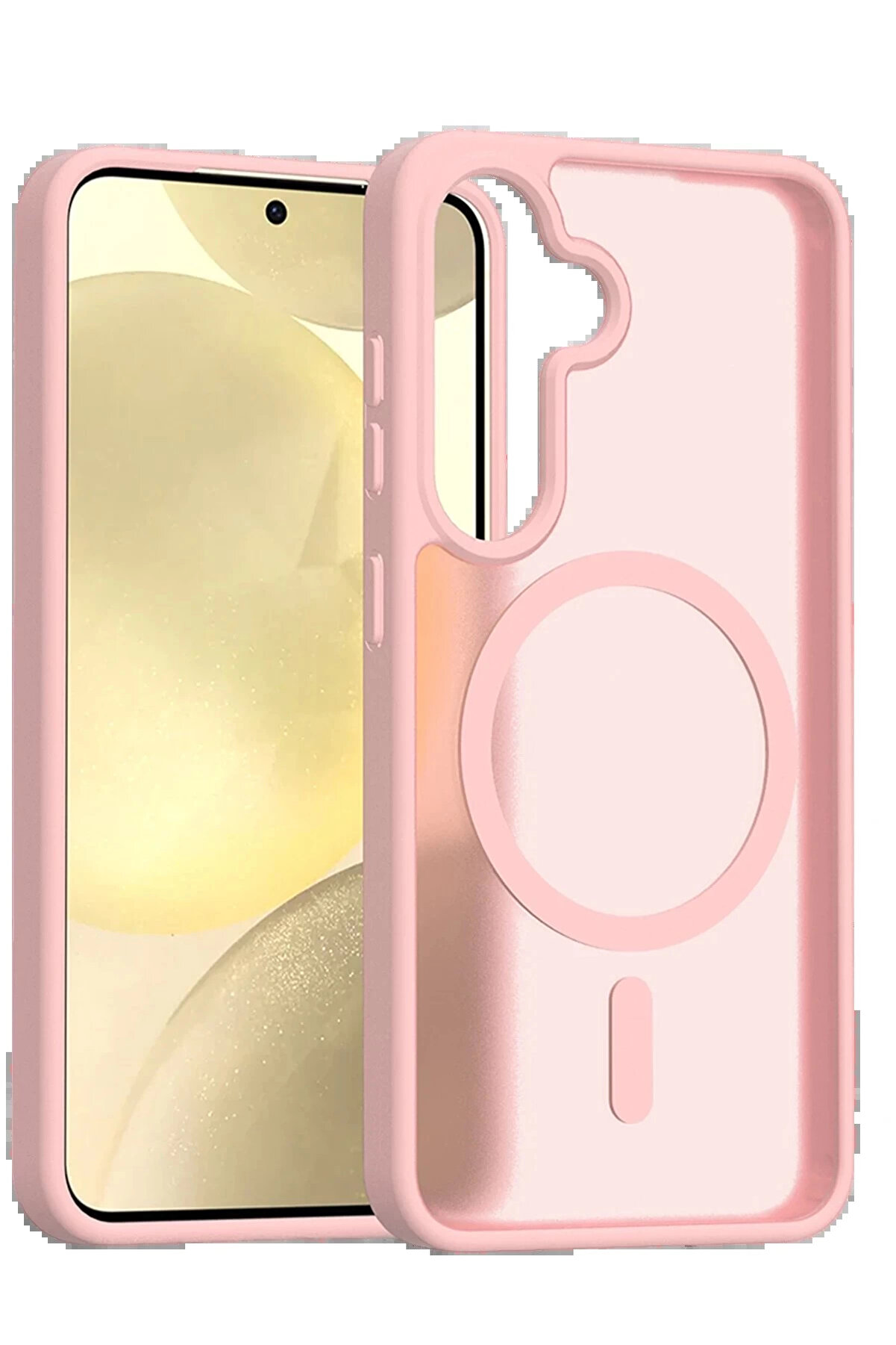 Buti̇k Samsung Galaxy A26 Jota Magsafe Kapak - Pudra-(5796)