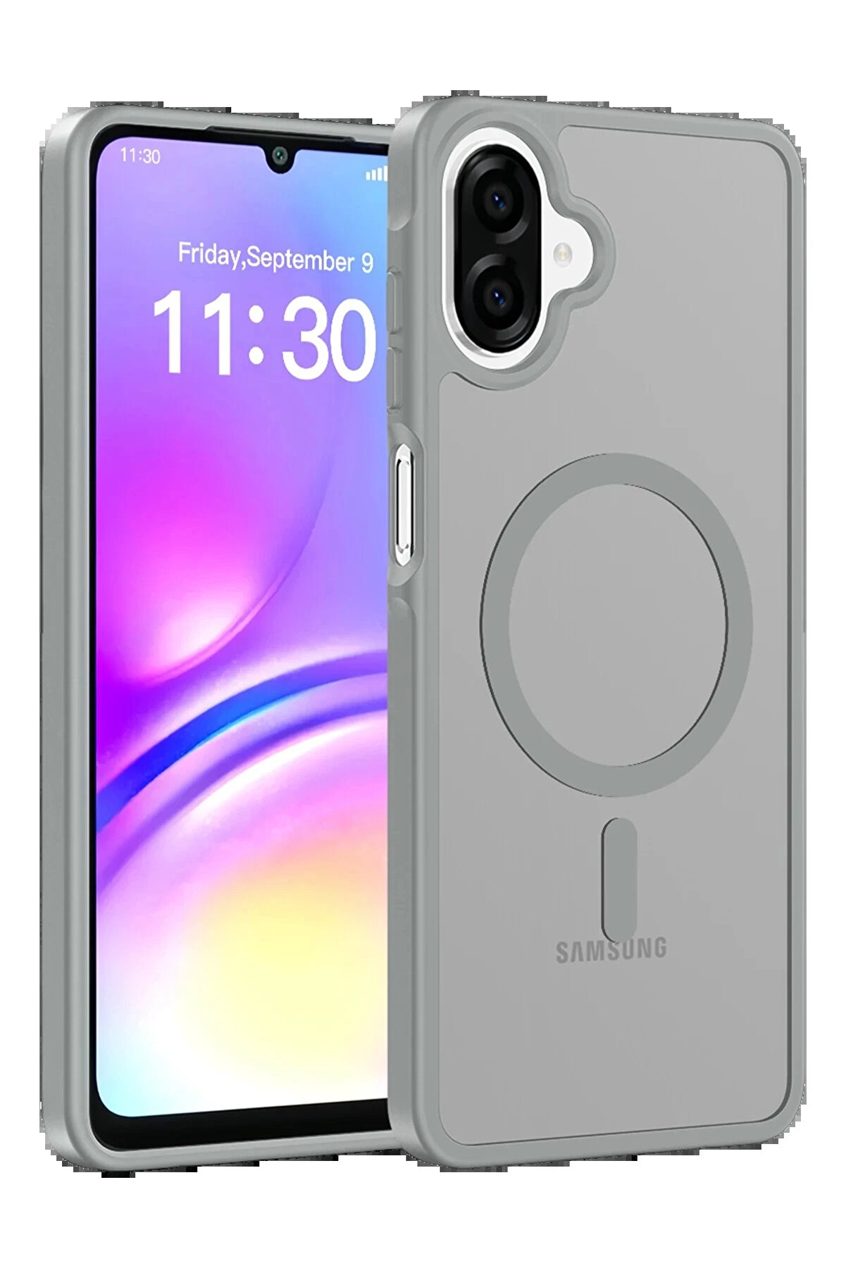 Buti̇k Samsung Galaxy A07 Jota Magsafe Kapak - Ti̇tan Gri̇-(5796)