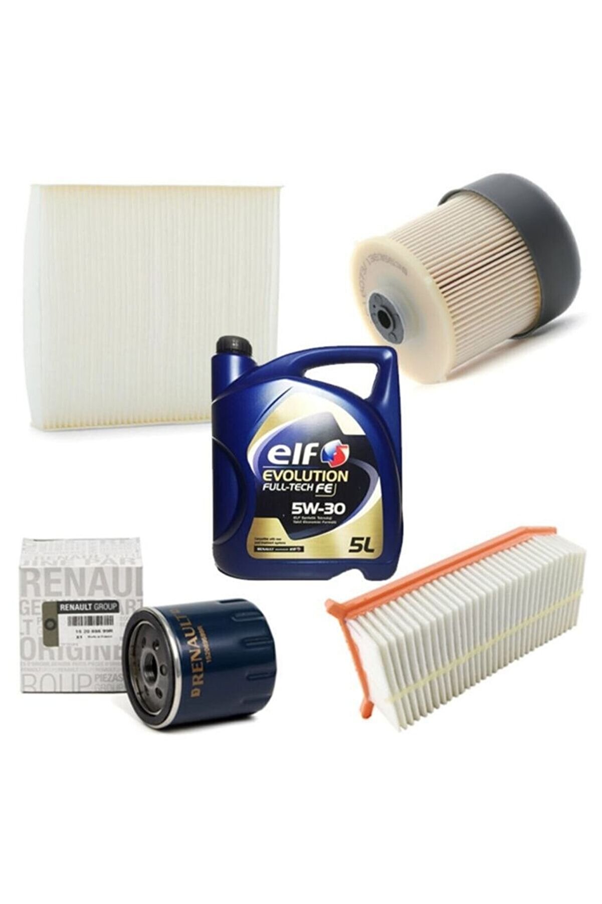 Mai̇s Renault Cli̇o 4 1.5Dci̇ Kw62 Hp 84 Fi̇ltre Bakım Seti̇ 2012-2021+Elf 5W30 5Lt 2025