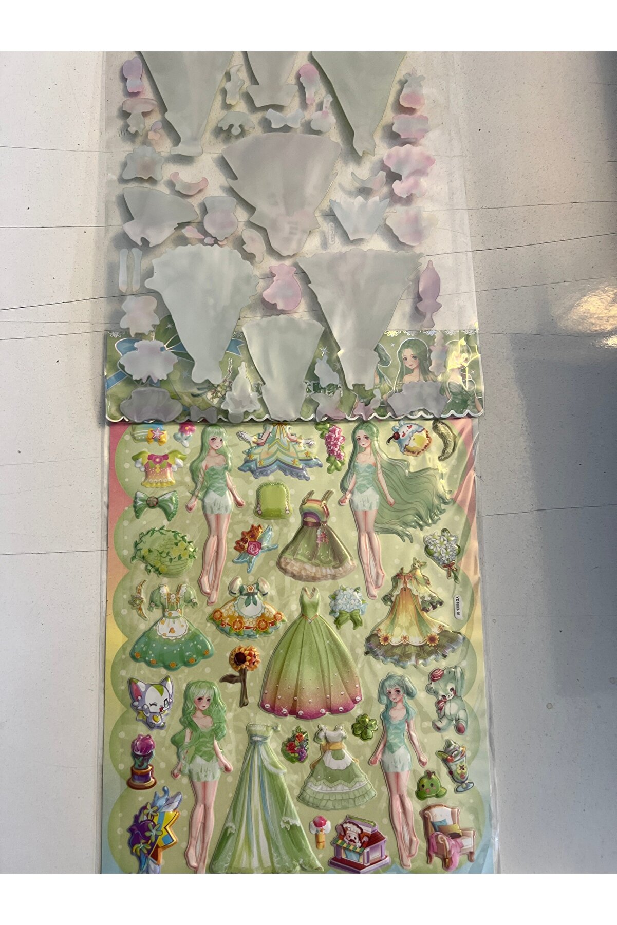 Ai̇rbrush Tattoo Sti̇cker Prenses Elbi̇se Gi̇ydi̇rme Etki̇nli̇k Oyunu 2 Kartela Bi̇rden Model18