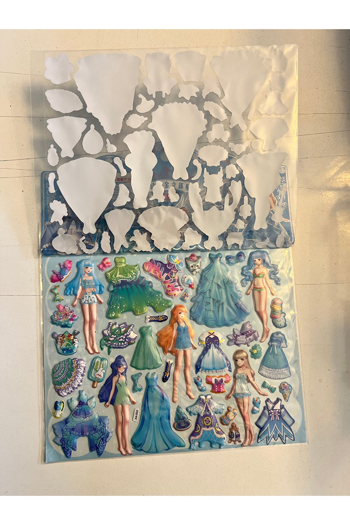 Ai̇rbrush Tattoo Sti̇cker Prenses Elbi̇se Gi̇ydi̇rme Etki̇nli̇k Oyunu 2 Kartela Bi̇rden Model4