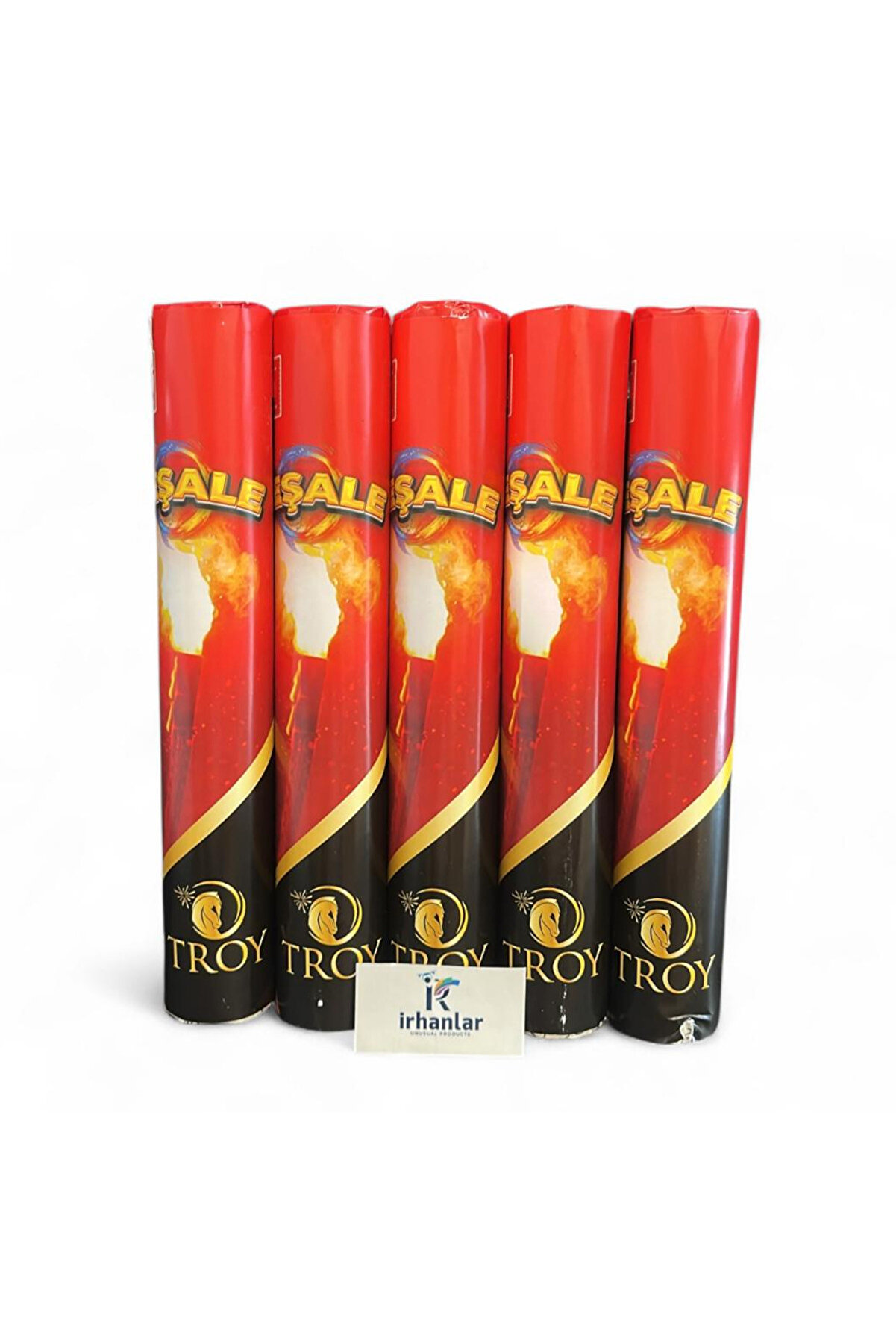 İrhanlar 5 Adet Mesal Pro 60Sn Yanma Süresi̇ Düğün Kına Sünnet Renk Parti̇ Geli̇n Alma Kırmızı