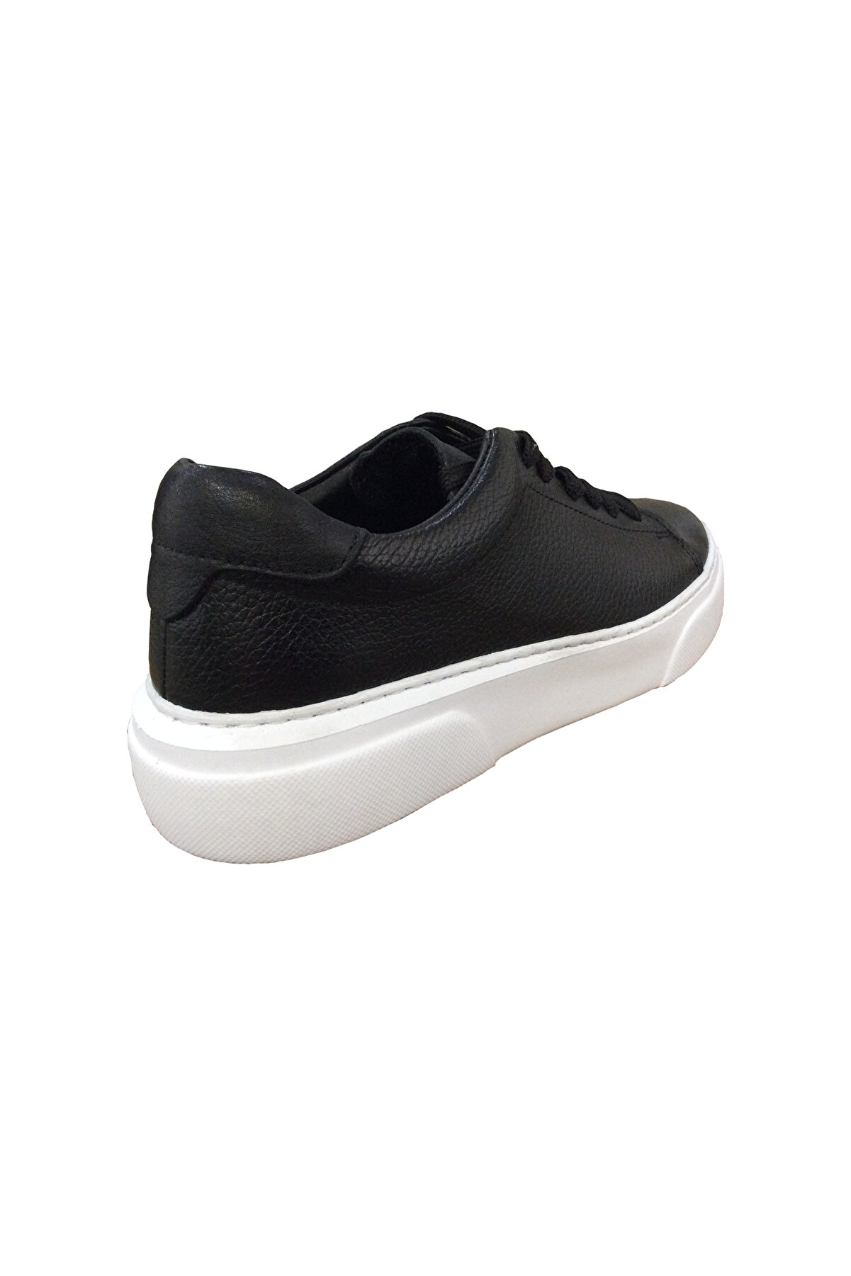 Ortopedi̇kal 2011 Bal-Luf Si̇yah Beyaz Tabanlı Erkek Ayakkabı % 100 Haki̇ki̇ Deri̇ Bağcıklı