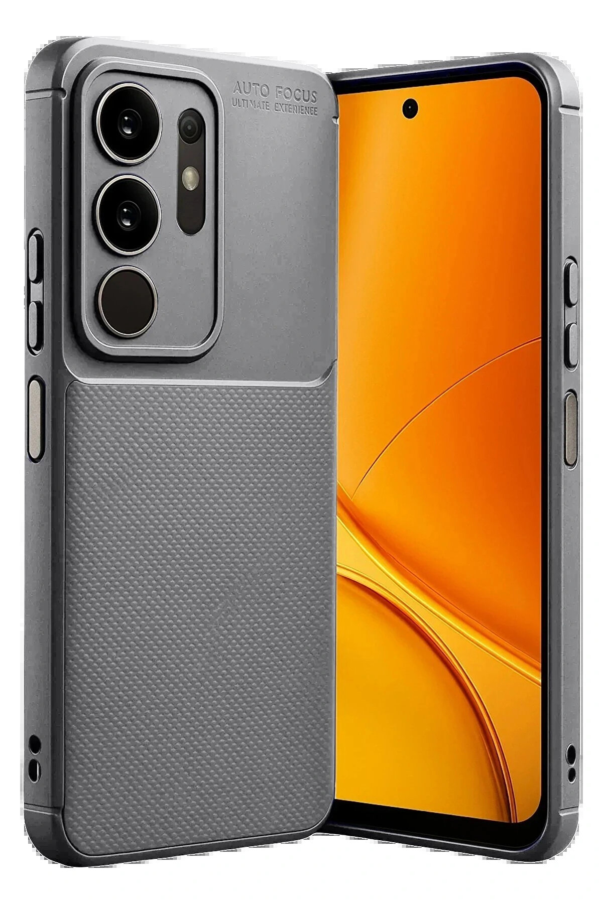 Li̇taetrend Vi̇vo Y29S Auto Focus Karbon Kapak - Gri̇