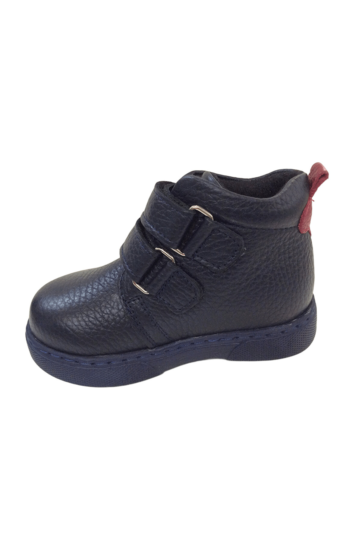 Ortopedi̇kal Ri̇dente K.laci̇vert-Kırmızı Bebe Erkek &Ccedil;ocuk Bot % 100 Deri̇ Cırtlı