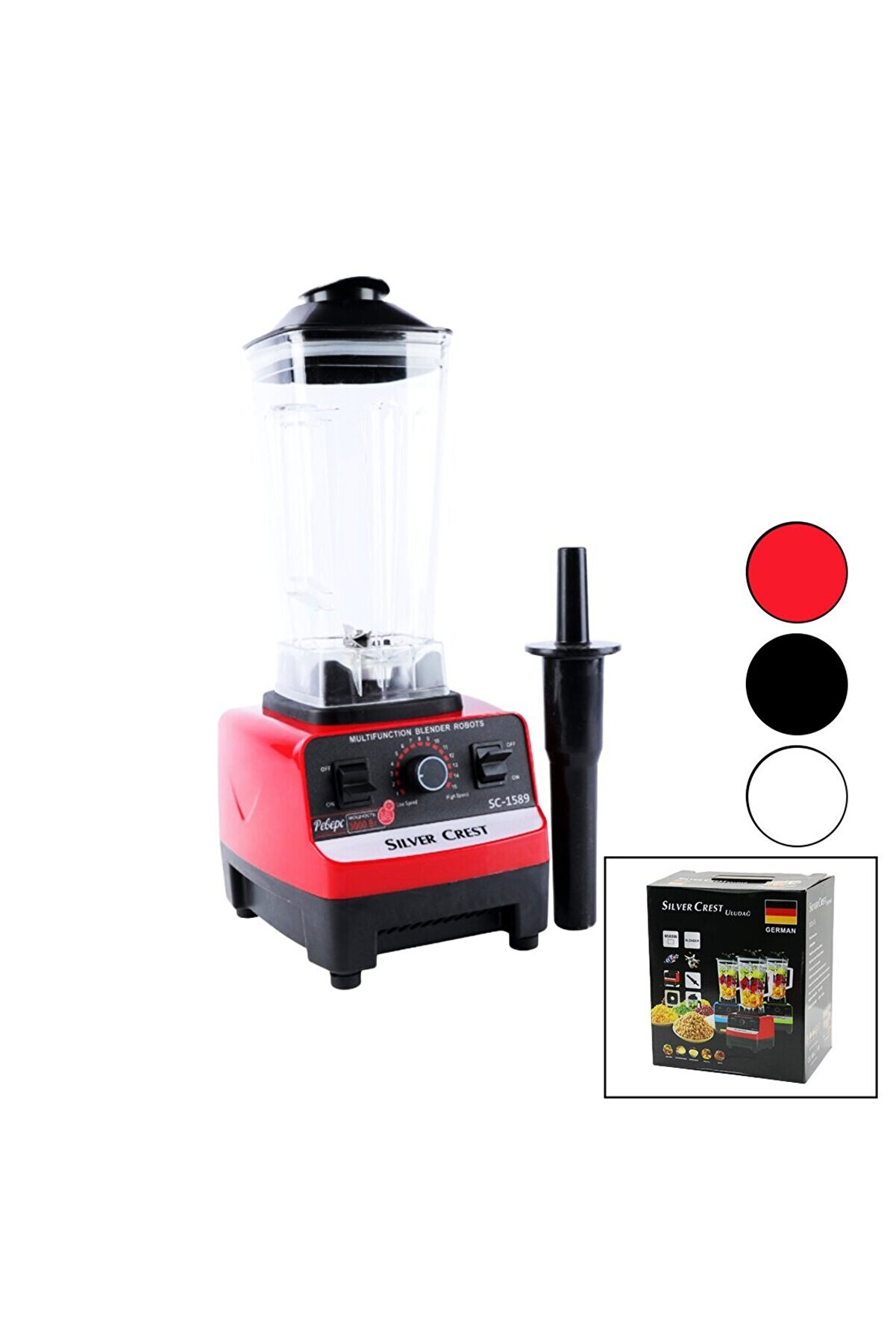Go İthalat 9000W Buz Kırıcı &Ccedil;ok Ama&ccedil;lı Blender Doğrayıcı 2Pcs Hazne - 2Lt - 0.7Lt Sc-1589 (5250)