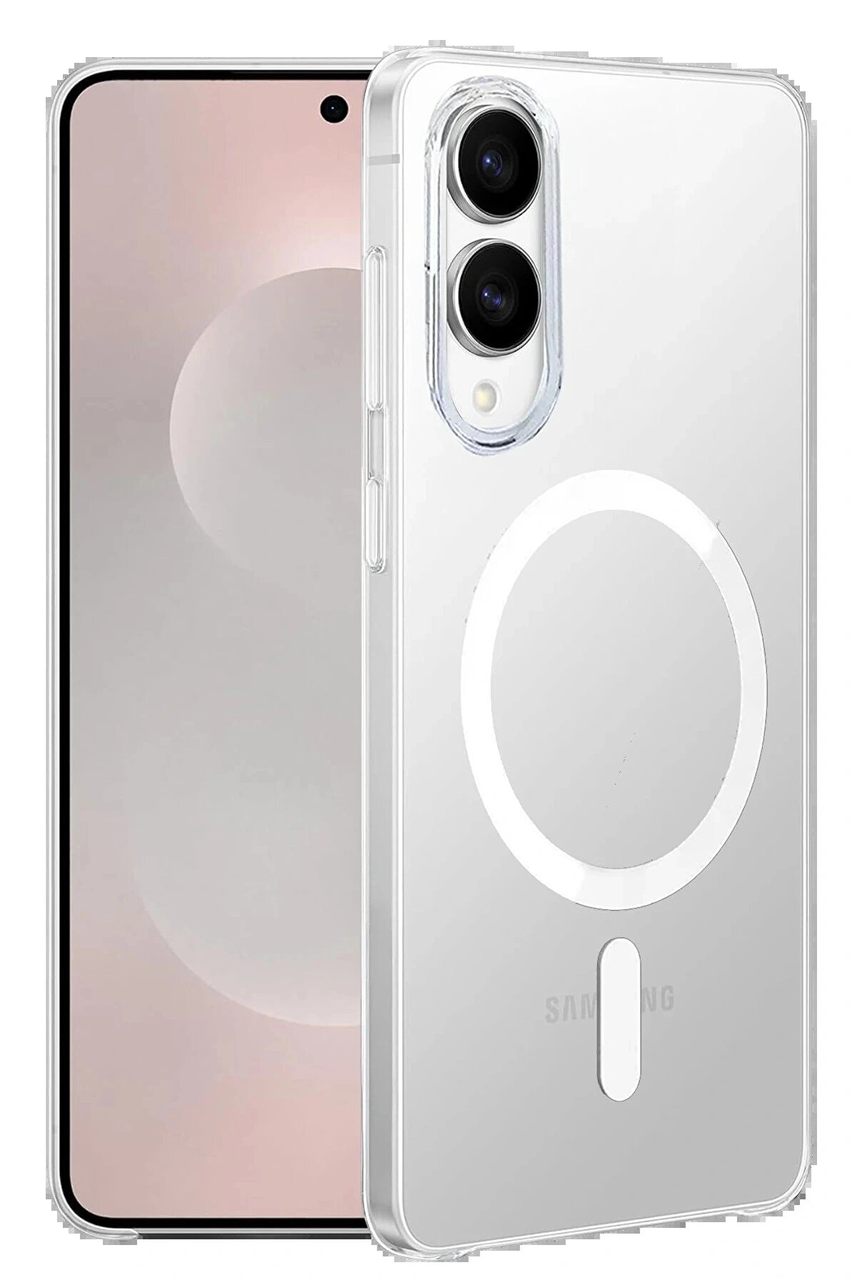 Ftashop Li̇taetrend Samsung Galaxy S25 Edge Kılıf Pc Zara Magsafe Şeffaf Kılıf - Şeffaf