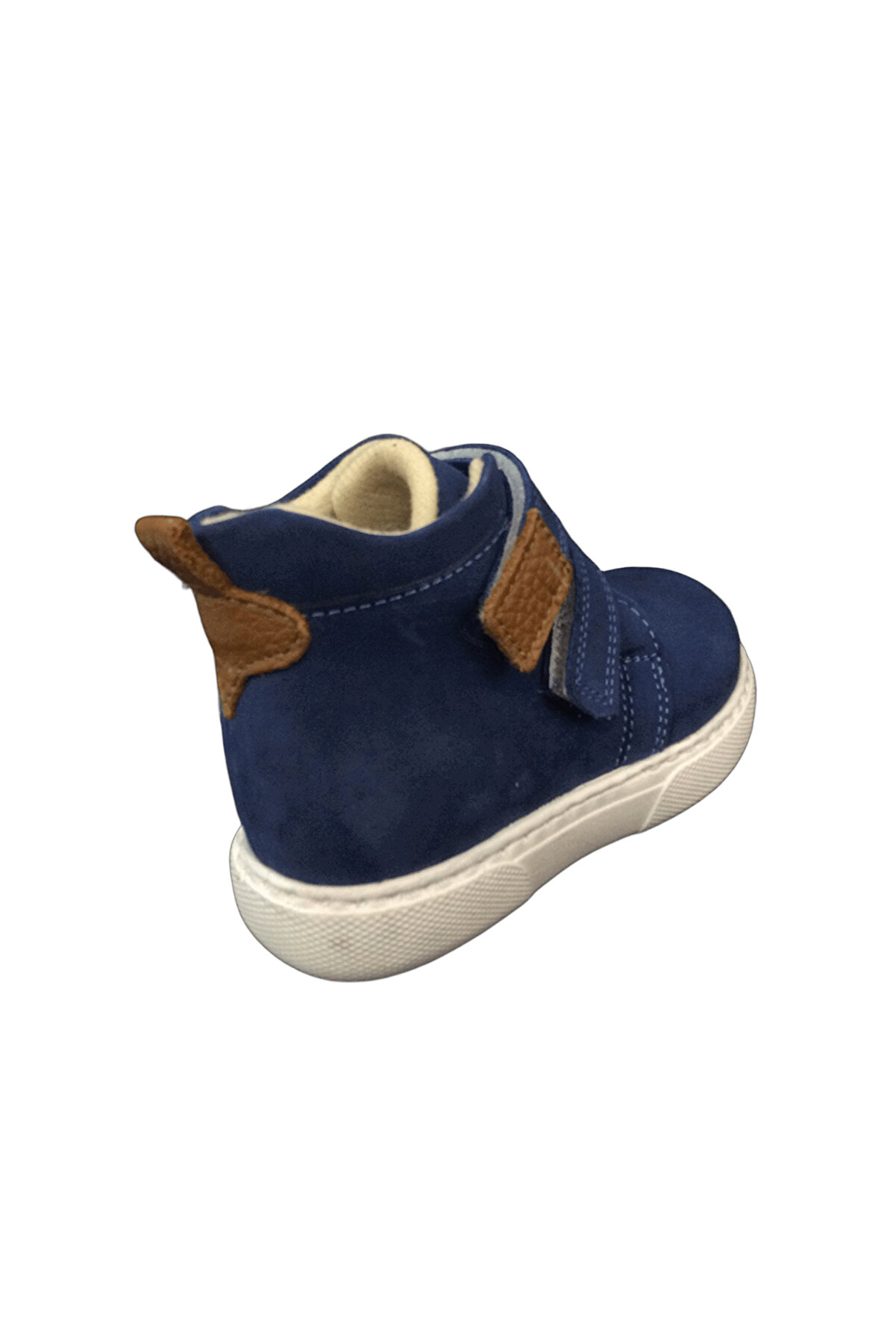 Ortopedi̇kal Ri̇dente Mavi̇ S&uuml;et Bebe Erkek &Ccedil;ocuk Bot % 100 Deri̇ Cırtlı