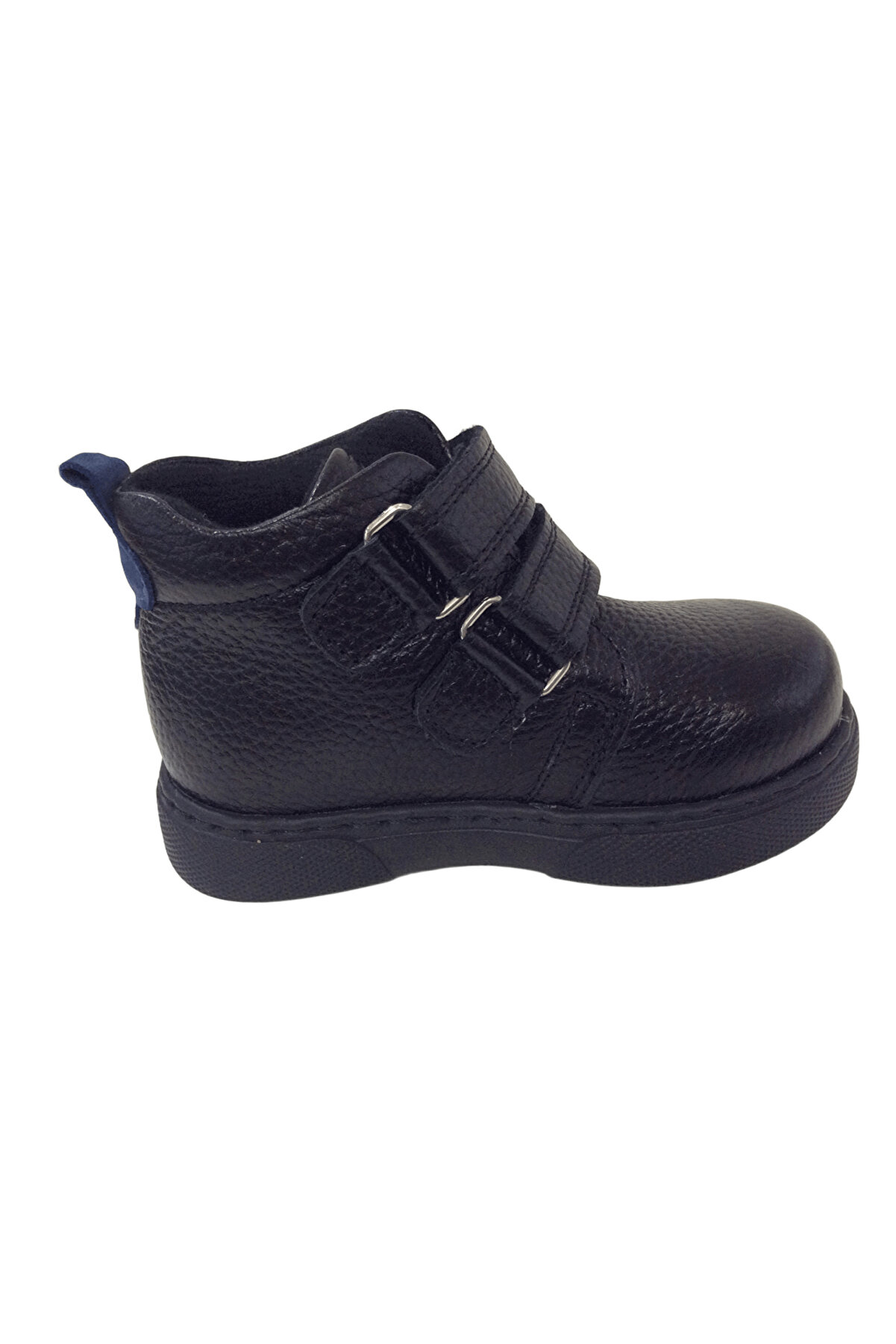 Ortopedi̇kal1001 Ri̇dente Si̇yah Mavi̇ Bebe Erkek &Ccedil;ocuk Bot % 100 Deri̇ Cırtlı