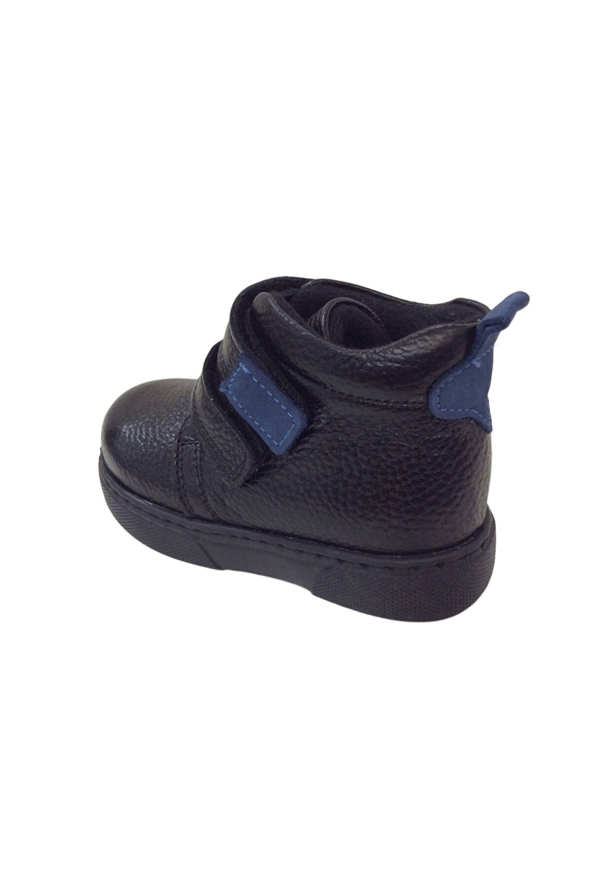 Ortopedi̇kal1001 Ri̇dente Si̇yah Mavi̇ Bebe Erkek &Ccedil;ocuk Bot % 100 Deri̇ Cırtlı