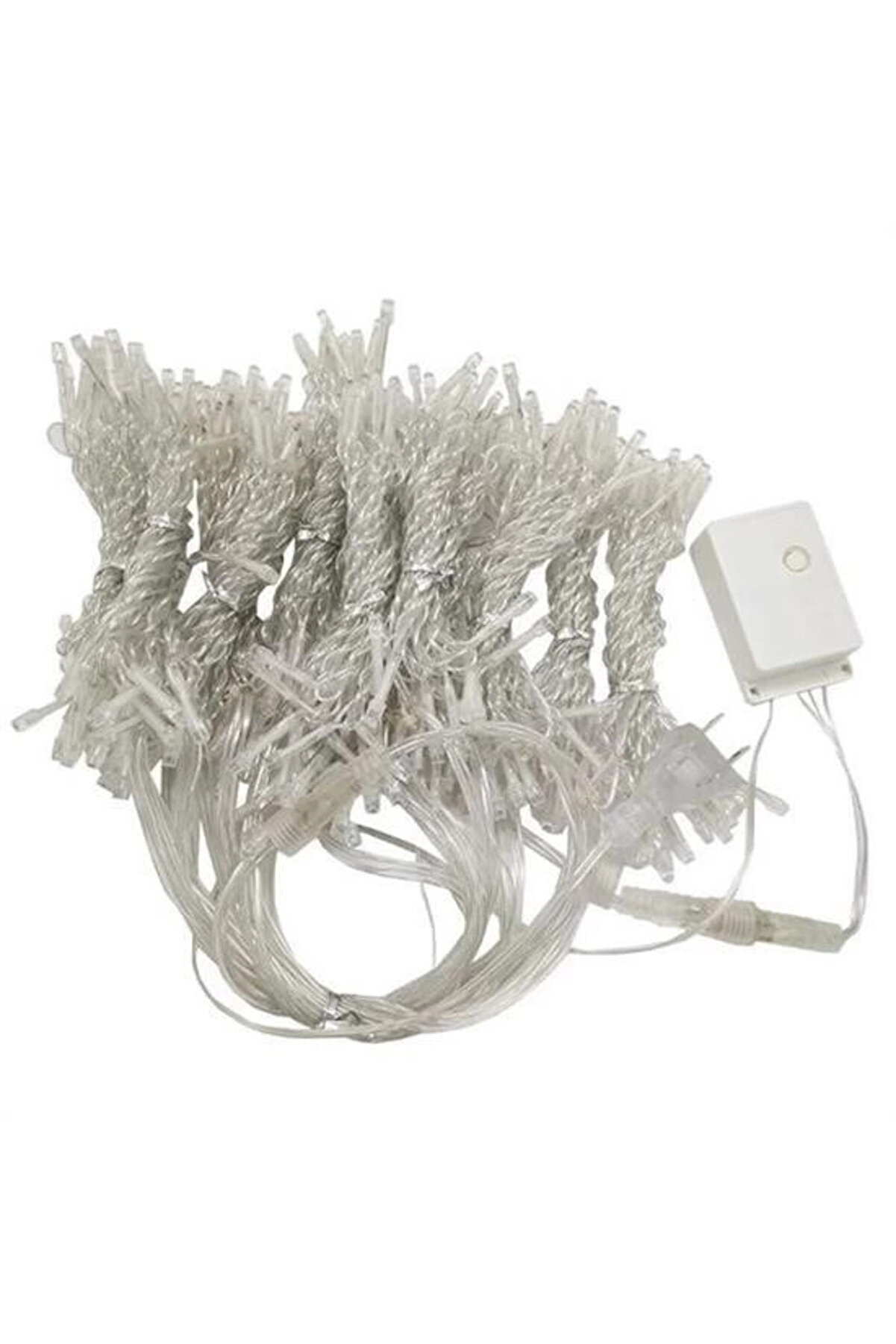 Buti̇k 8 Fonksi̇yonlu 200 Led 10 Sa&ccedil;ak Şeri̇t Led 2X2 Perde İp Led (G&uuml;n Işığı)