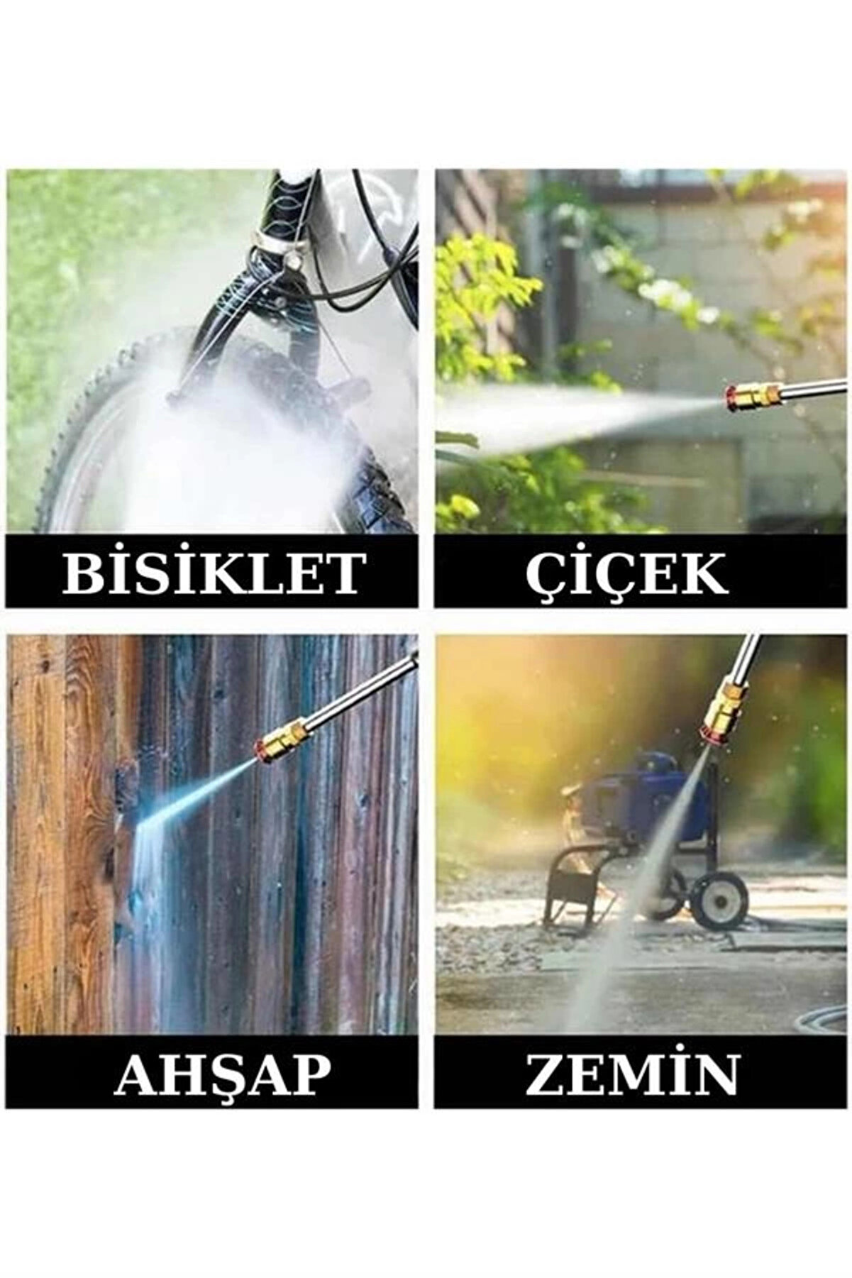 Pazar D&uuml;nyası Bfs Şarjlı Oto Yıkama, Bah&ccedil;e Sulama Tabancası Maki̇nesi̇ Y&uuml;ksek Basın&ccedil;lı