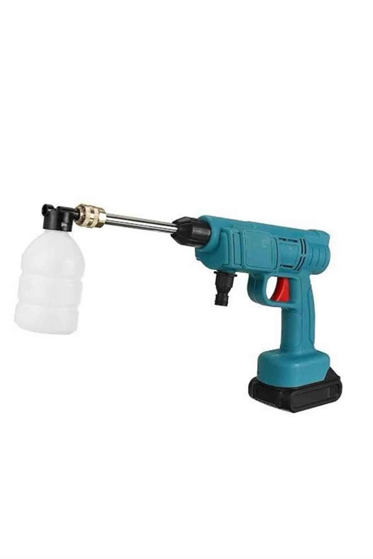 Pazar D&uuml;nyası Bfs Şarjlı Oto Yıkama, Bah&ccedil;e Sulama Tabancası Maki̇nesi̇ Y&uuml;ksek Basın&ccedil;lı