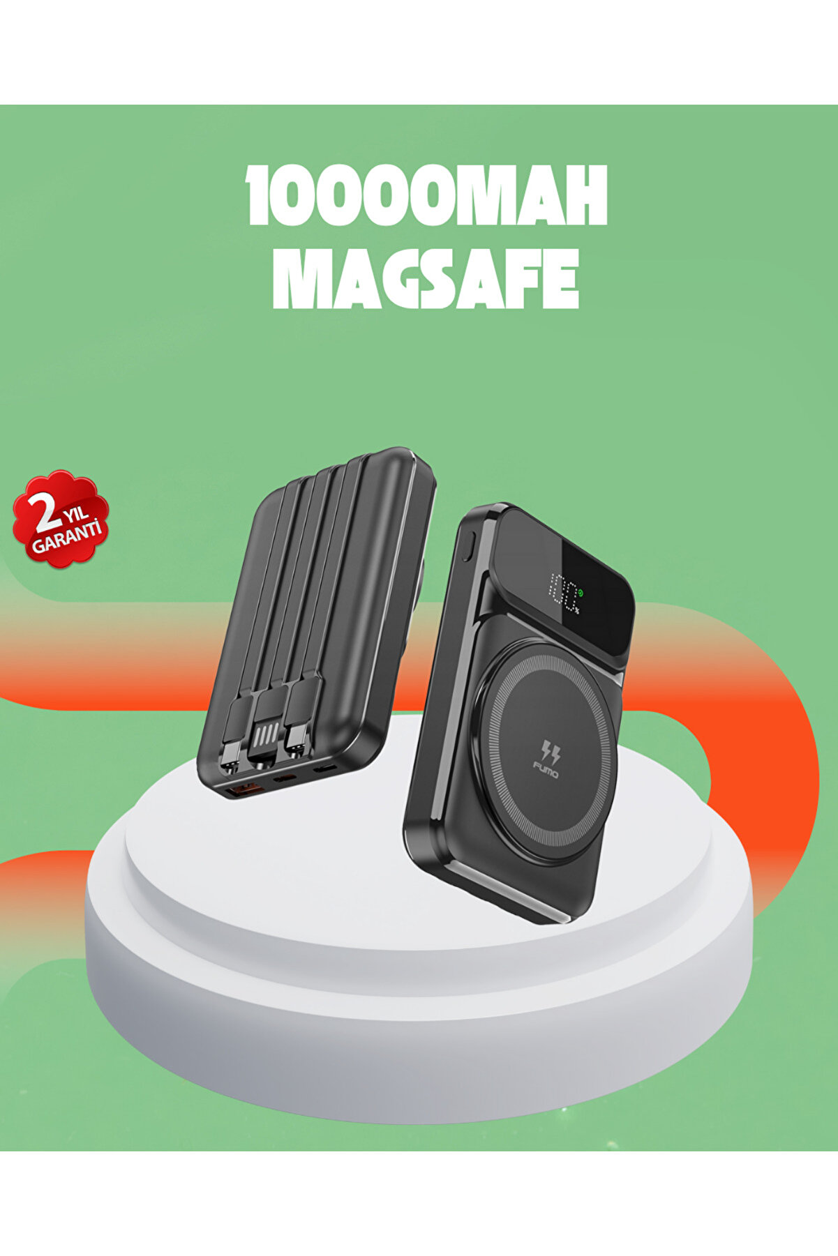 Zero Land 10000 Mah Kablosuz Hızlı Şarj Destekli̇ Powerbank &ndash; 15W, Pd20W, Type-C Gi̇ri̇şli̇